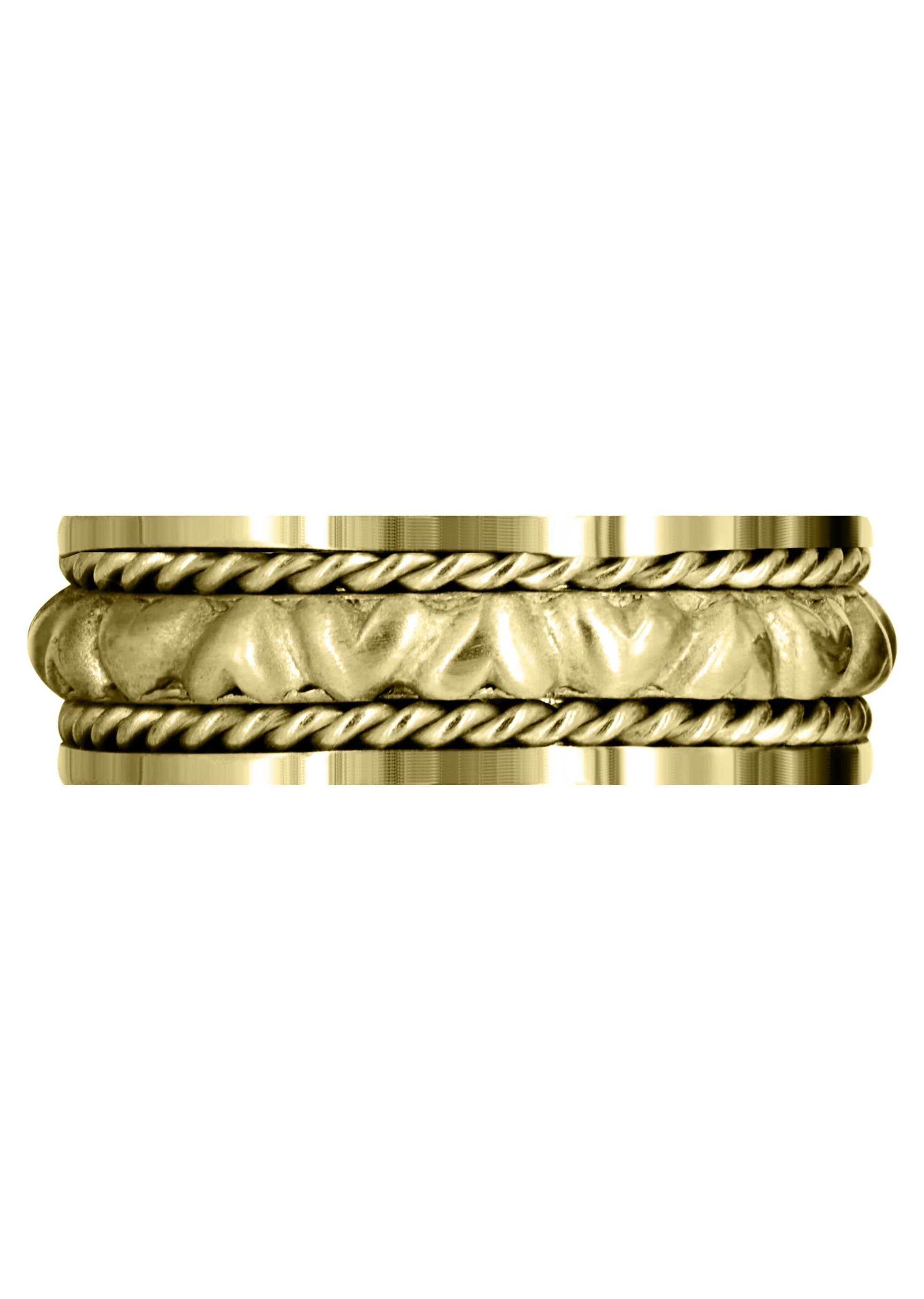 Yellow Gold Modern Mens Engagement Ring | Sand Blast Finish (Iker) - Image 2