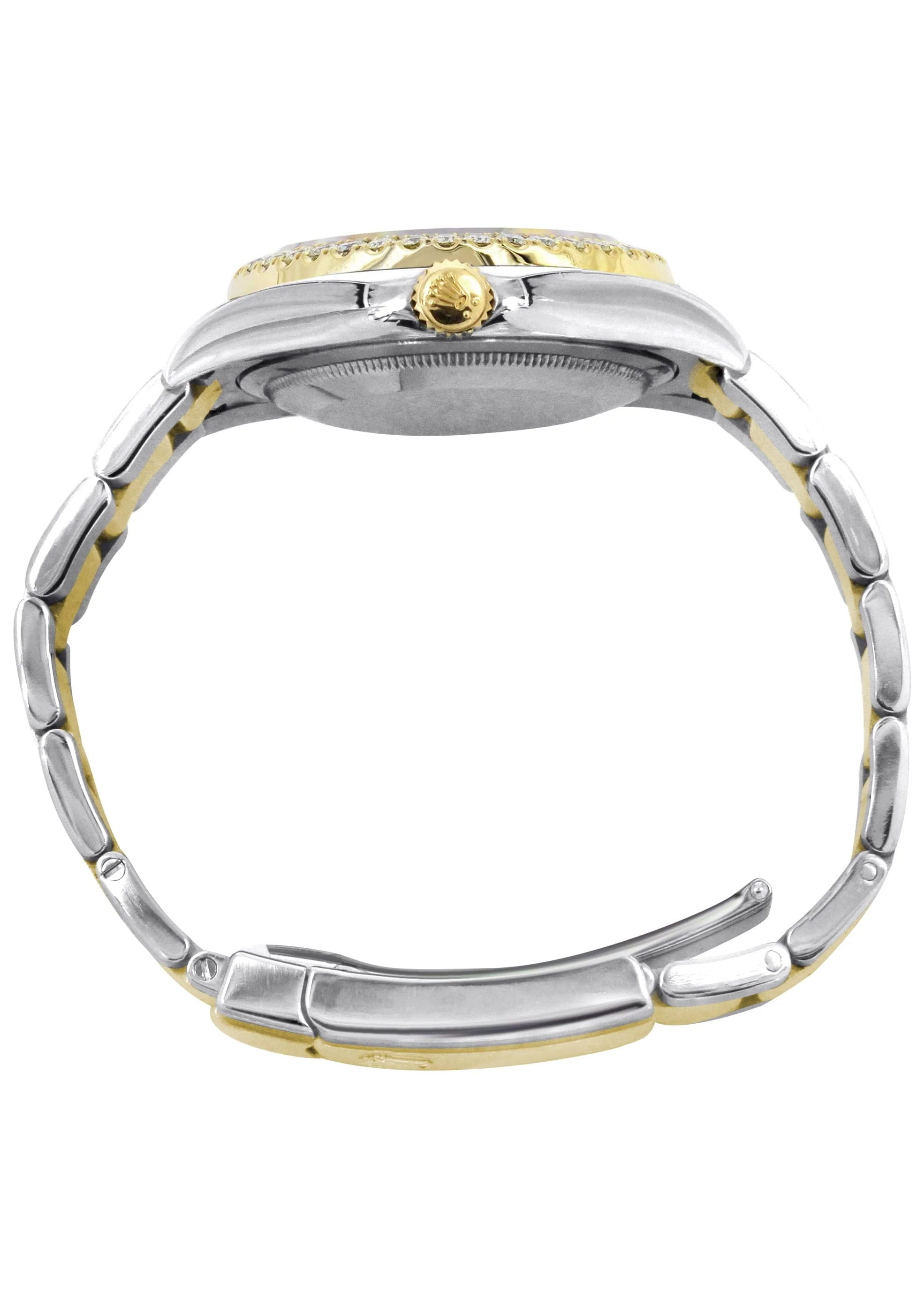 116233 | Gold & Steel Rolex Datejust Watch | 36Mm | Pink Roman Diamond Dial | Oyster Band - Image 6