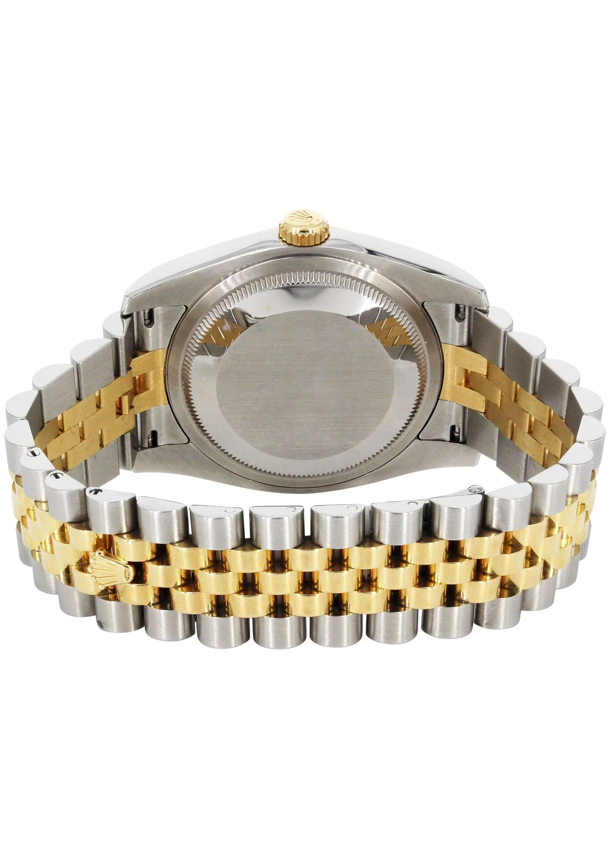 116233 | Hidden Clasp | Gold & Steel Rolex Datejust Watch | 36Mm | Brown Arabic Diamond Dial | Jubilee Band - Image 5