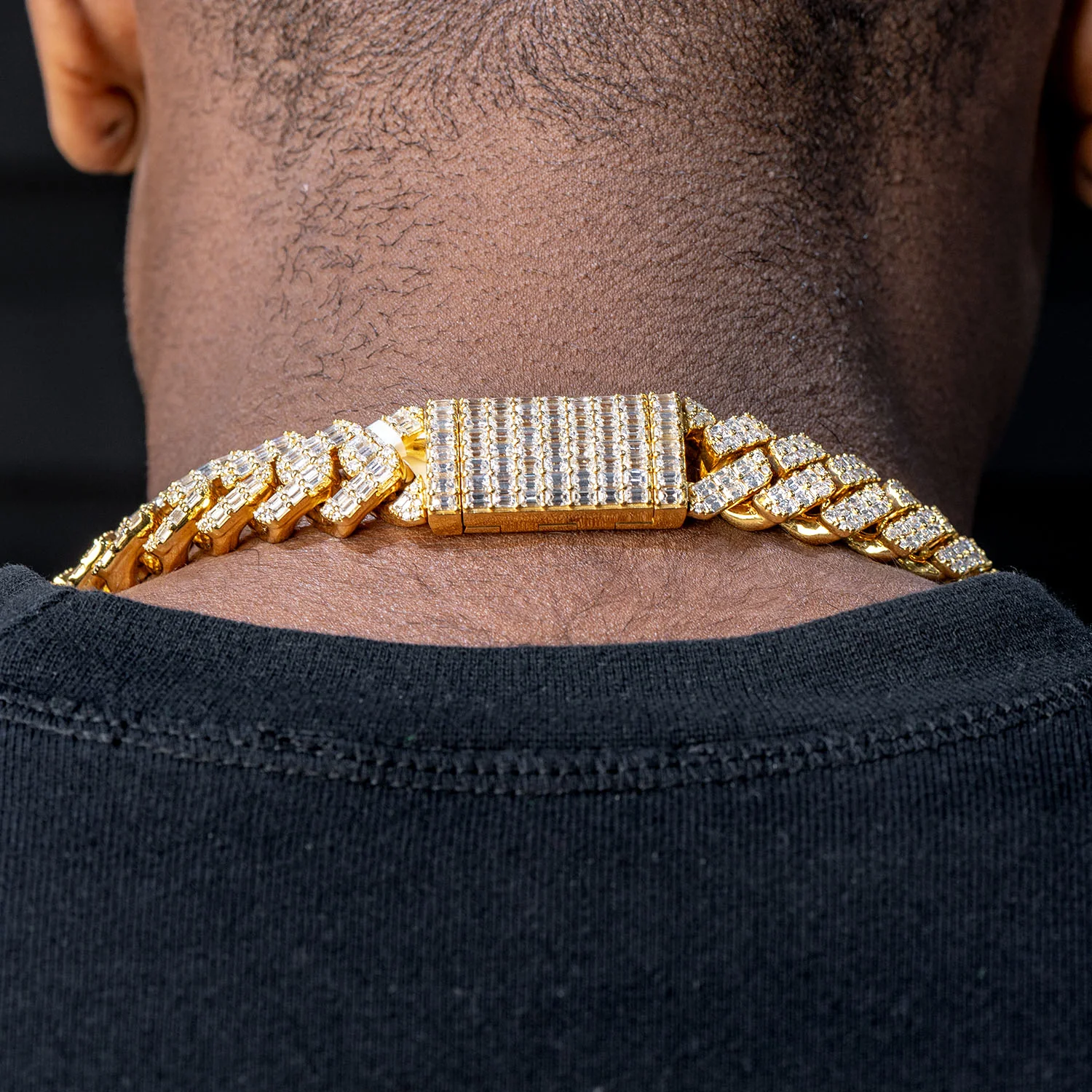High End Jewelry - Iced Out Baguette Miami Cuban Link Chain - Image 3