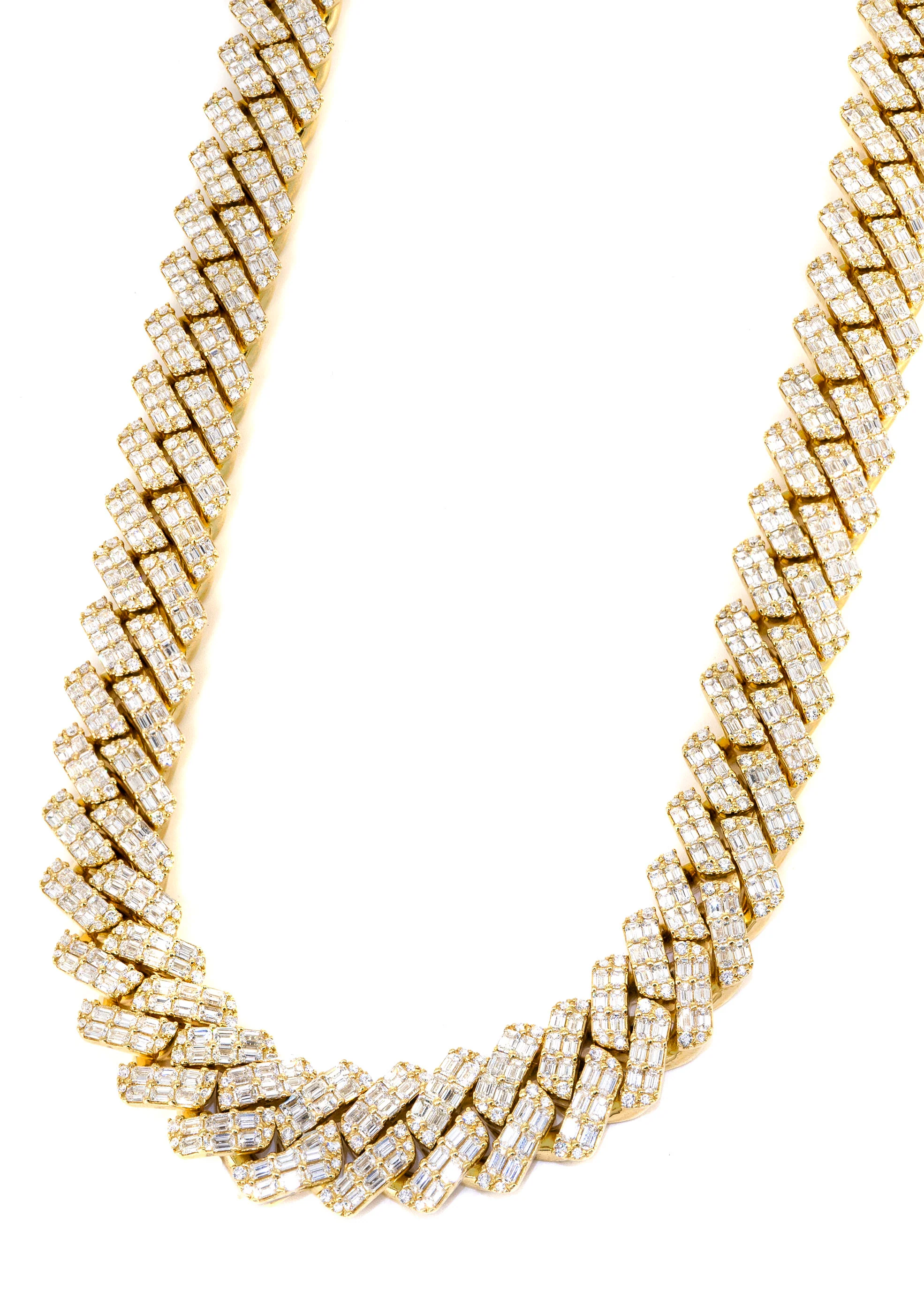 High End Jewelry - Iced Out Baguette Miami Cuban Link Chain - Image 5