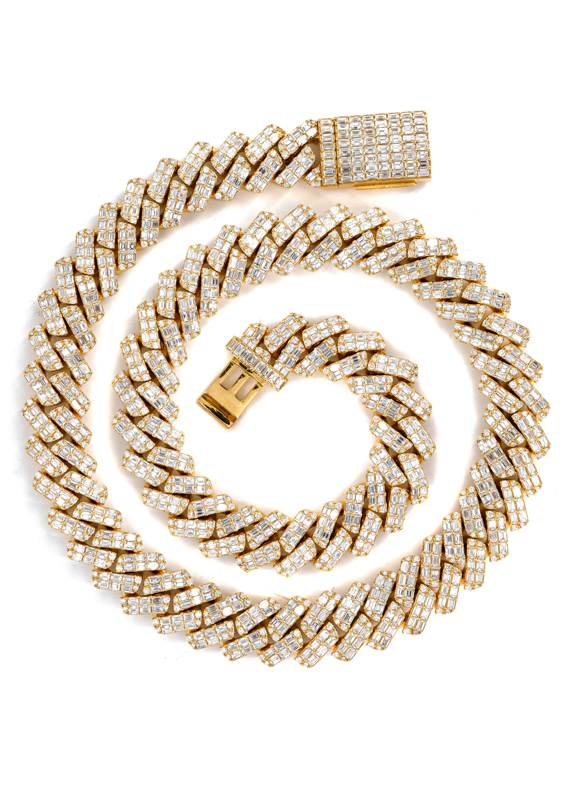 High End Jewelry - Iced Out Baguette Miami Cuban Link Chain - Image 6