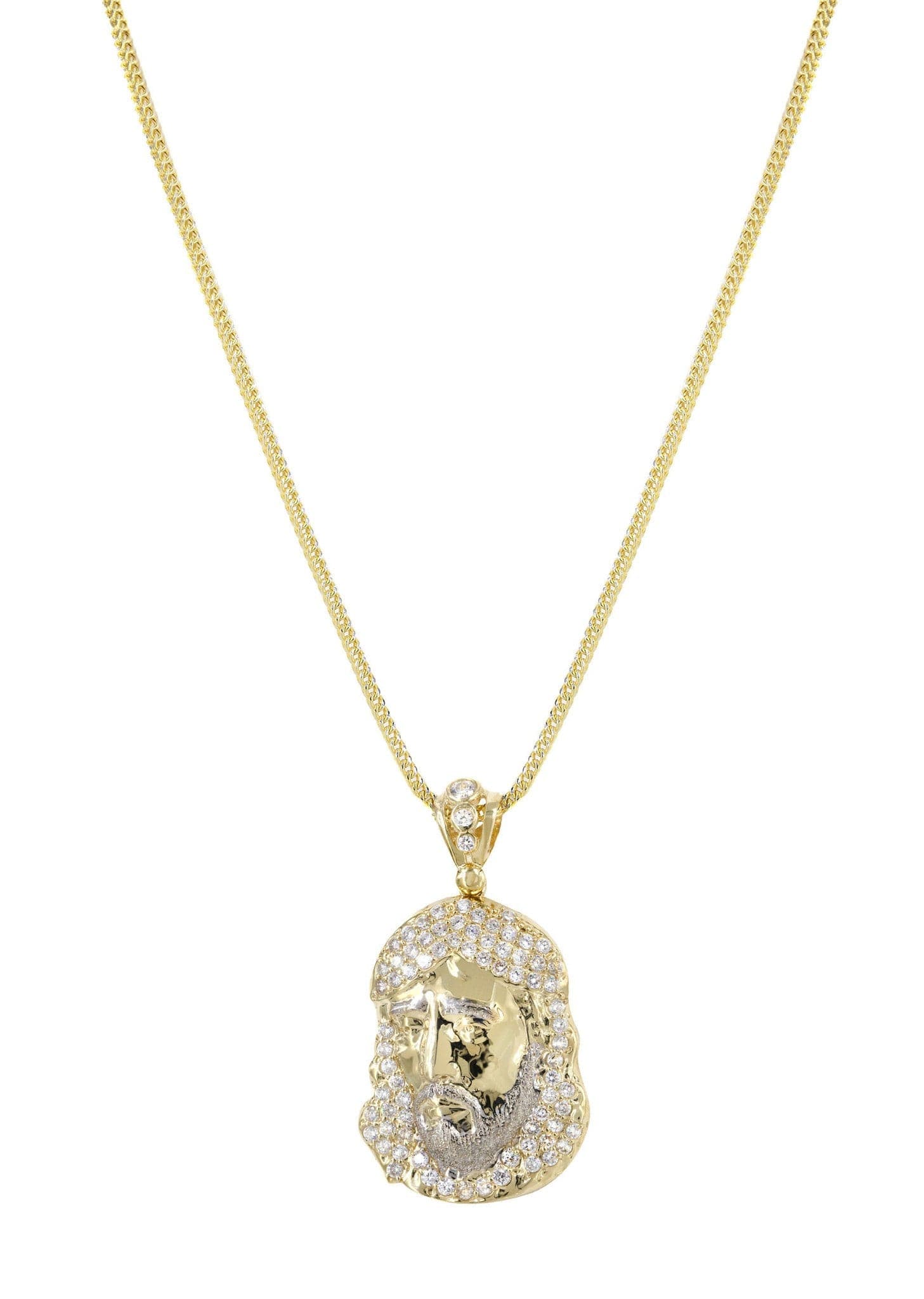10K Yellow Gold Jesus Piece Chain | Appx. 18.7 Grams - Image 5