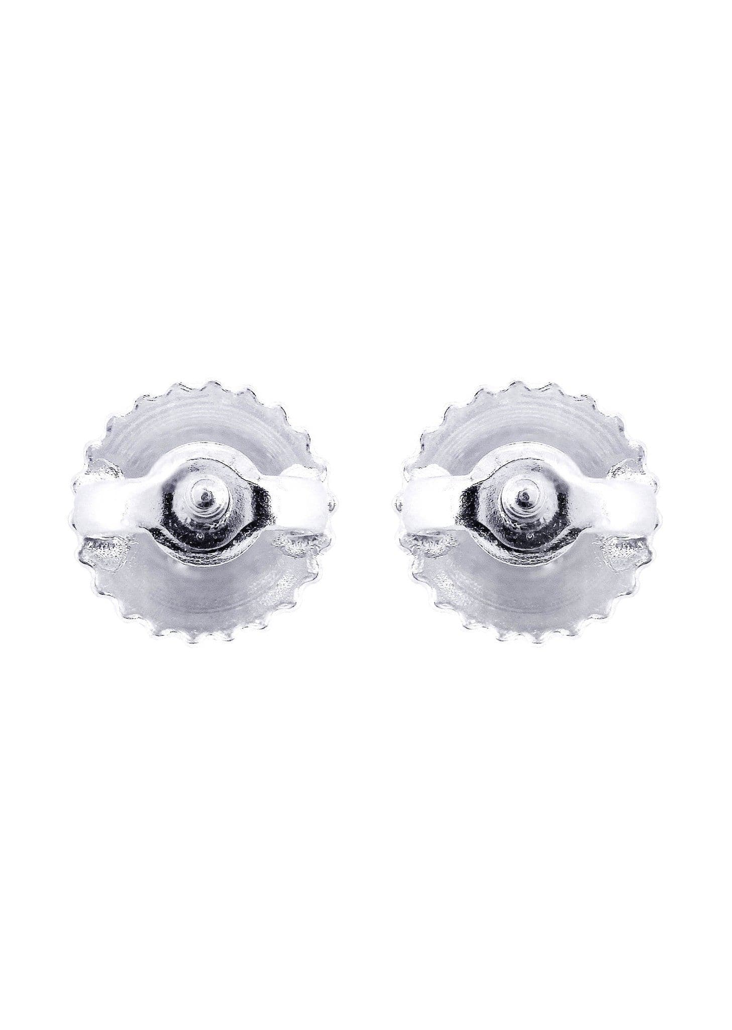Princess Cut Diamond Stud Earrings For Men | 14K White Gold | 0.25 Carats - Image 3