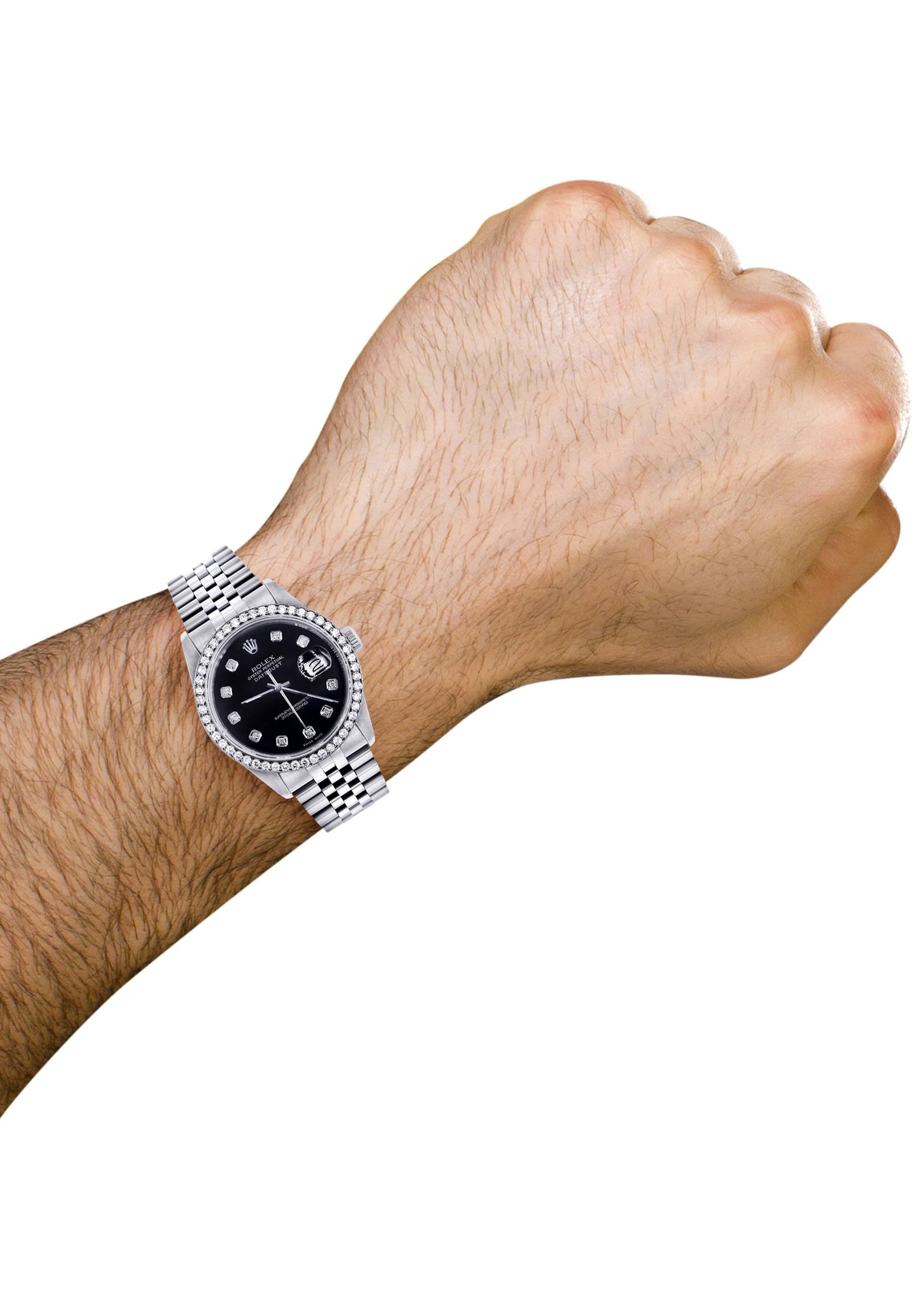 Mens Rolex Datejust  Watch 16200 | 36Mm | Black Dial | Jubilee Band - Image 5