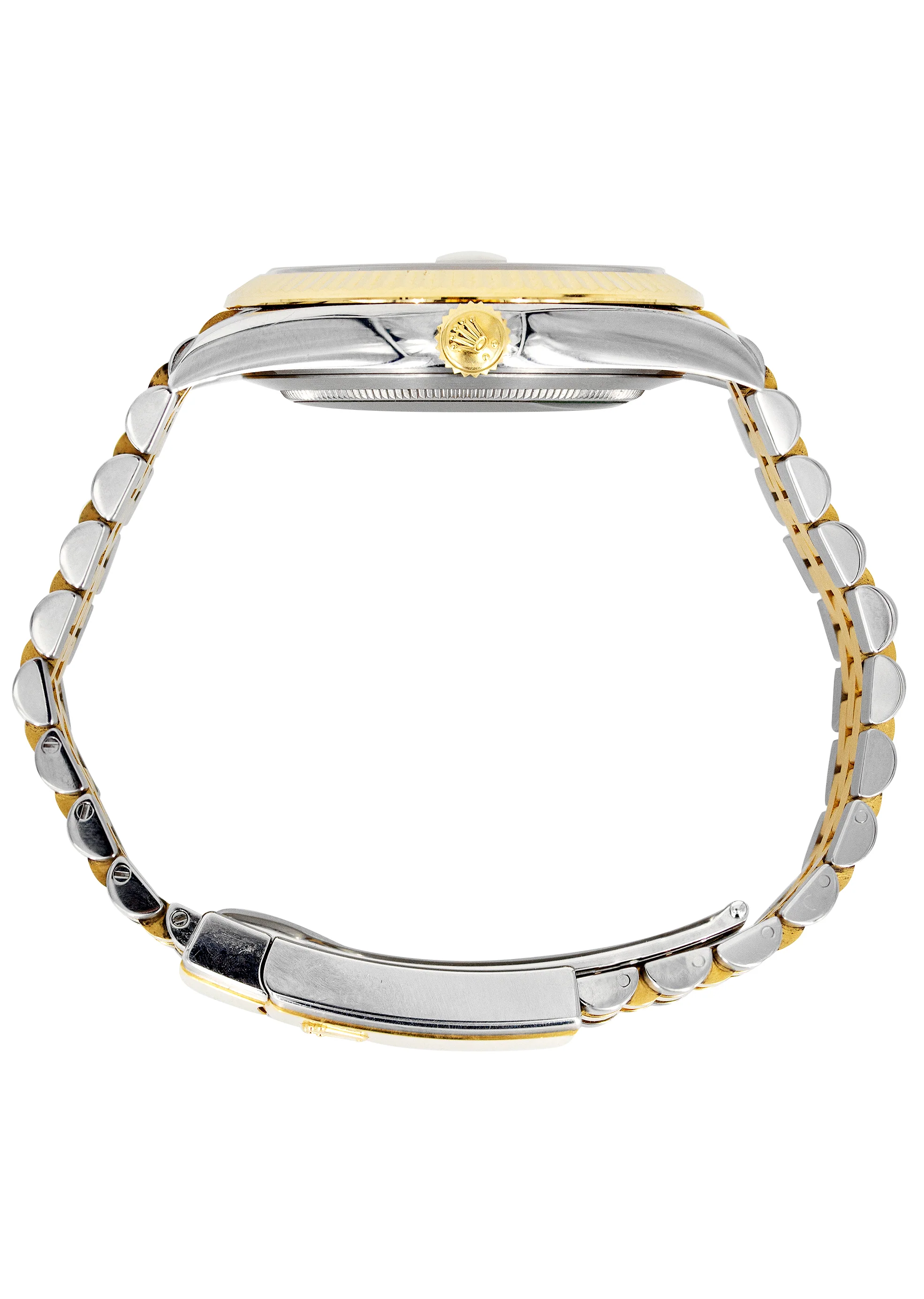 ROLEX DATEJUST 41 MM | 18K YELLOW GOLD & STEEL WATCH | JUBILEE BAND | CHAMPAGNE INDEX - Image 3