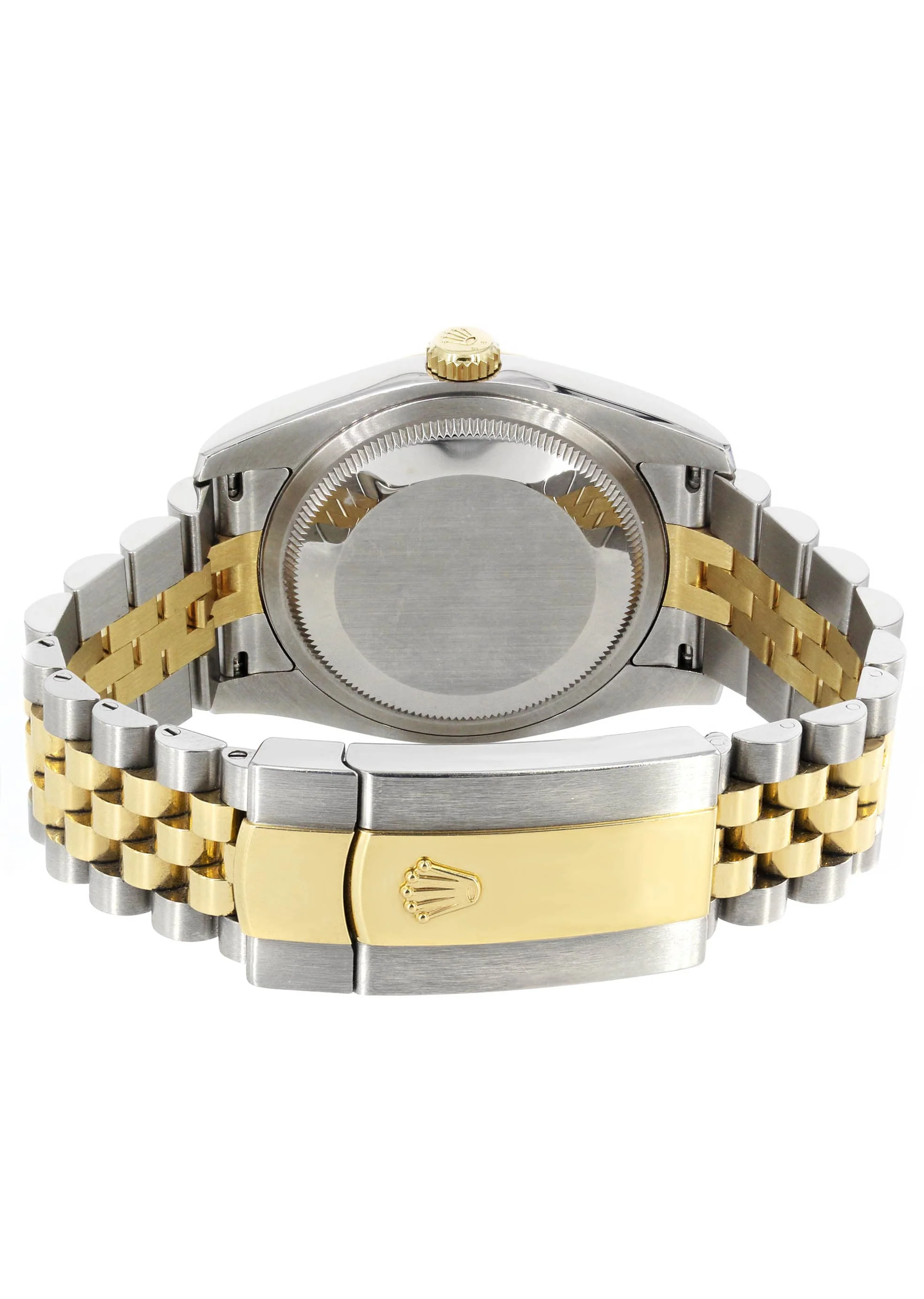 Rolex Datejust 41 Watch | 41 MM | 18K Yellow Gold & Stainless Steel | Custom Purple Roman Dial | Jubilee Band - Image 6