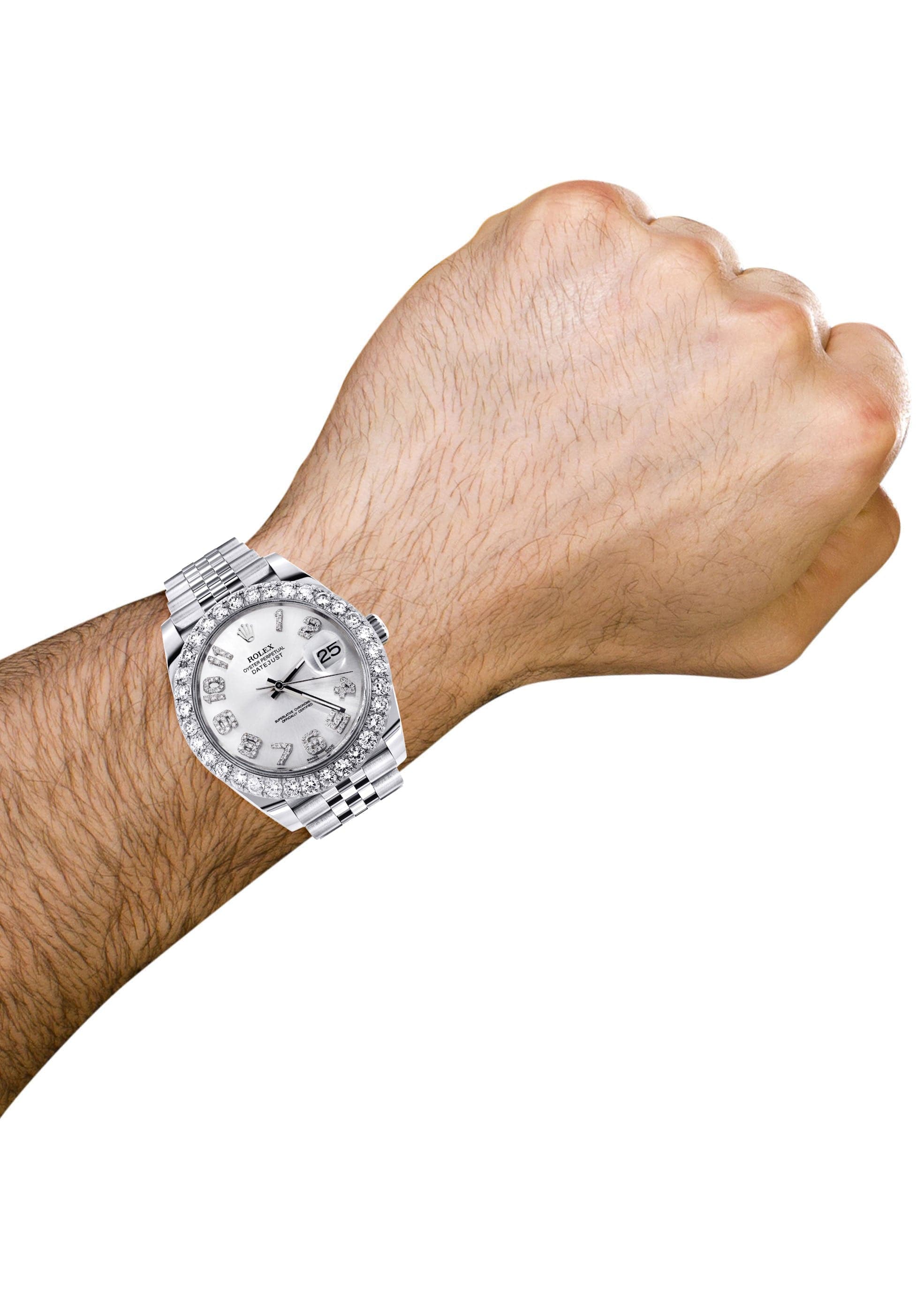 Rolex Datejust 41 Watch | 41 MM | Custom Numbers Diamond Dial | Jubilee Band - Image 3