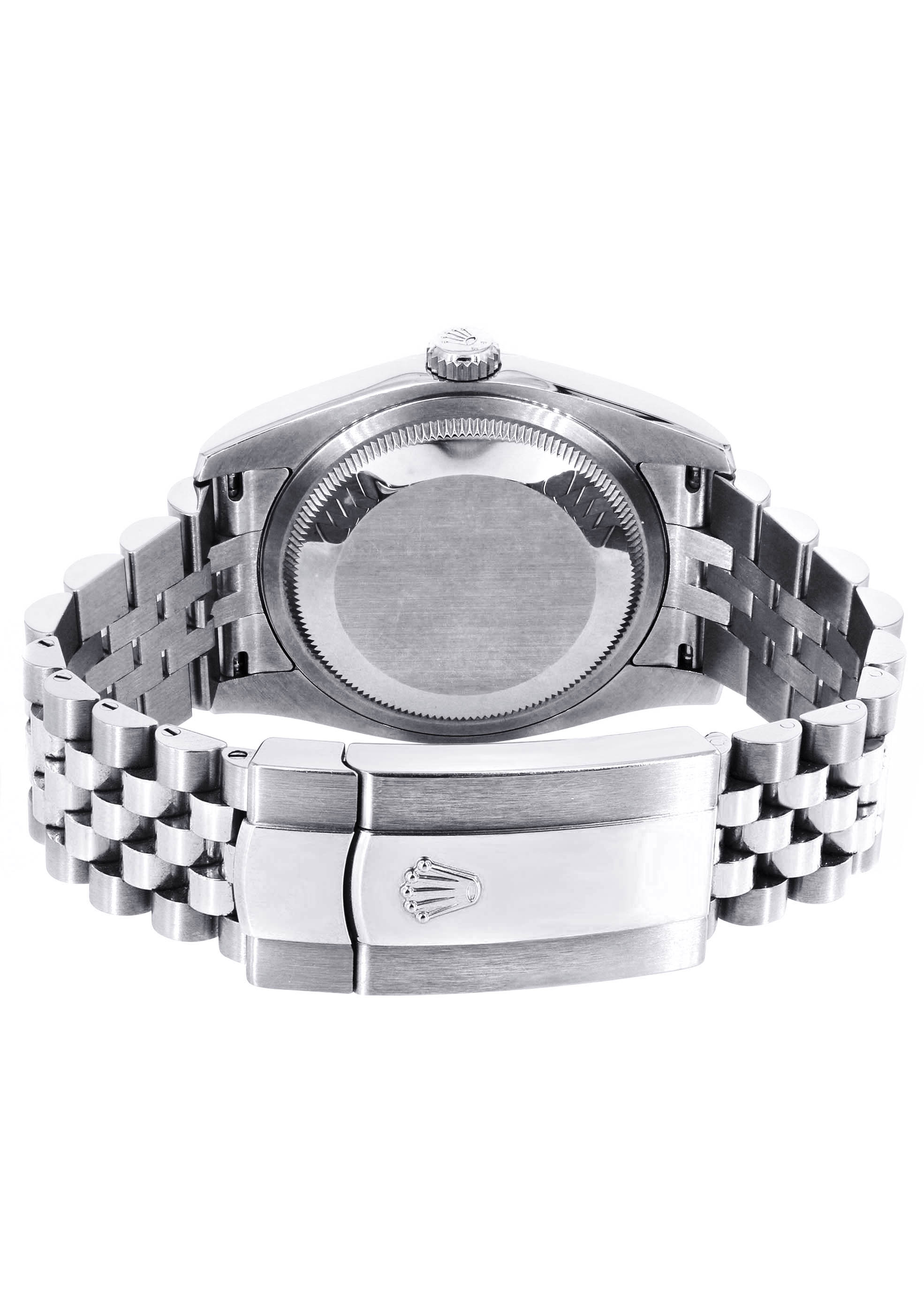 Rolex Datejust 41 Watch | 41 MM | Custom Pink Texture Diamond Dial | Jubilee Band - Image 5