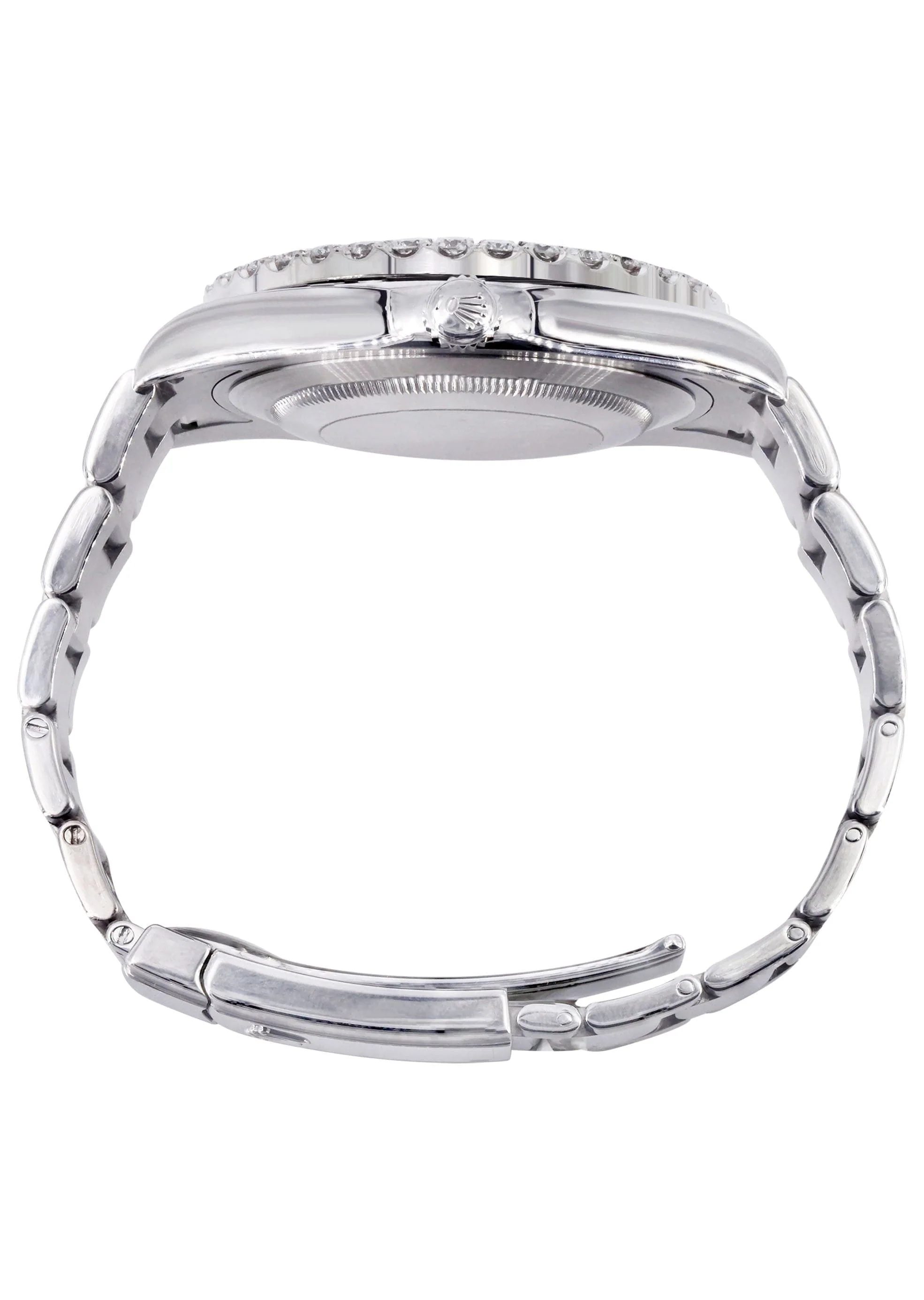 Rolex Datejust II Watch | 41 MM | Custom Silver Diamond Dial | Oyster Band - Image 6