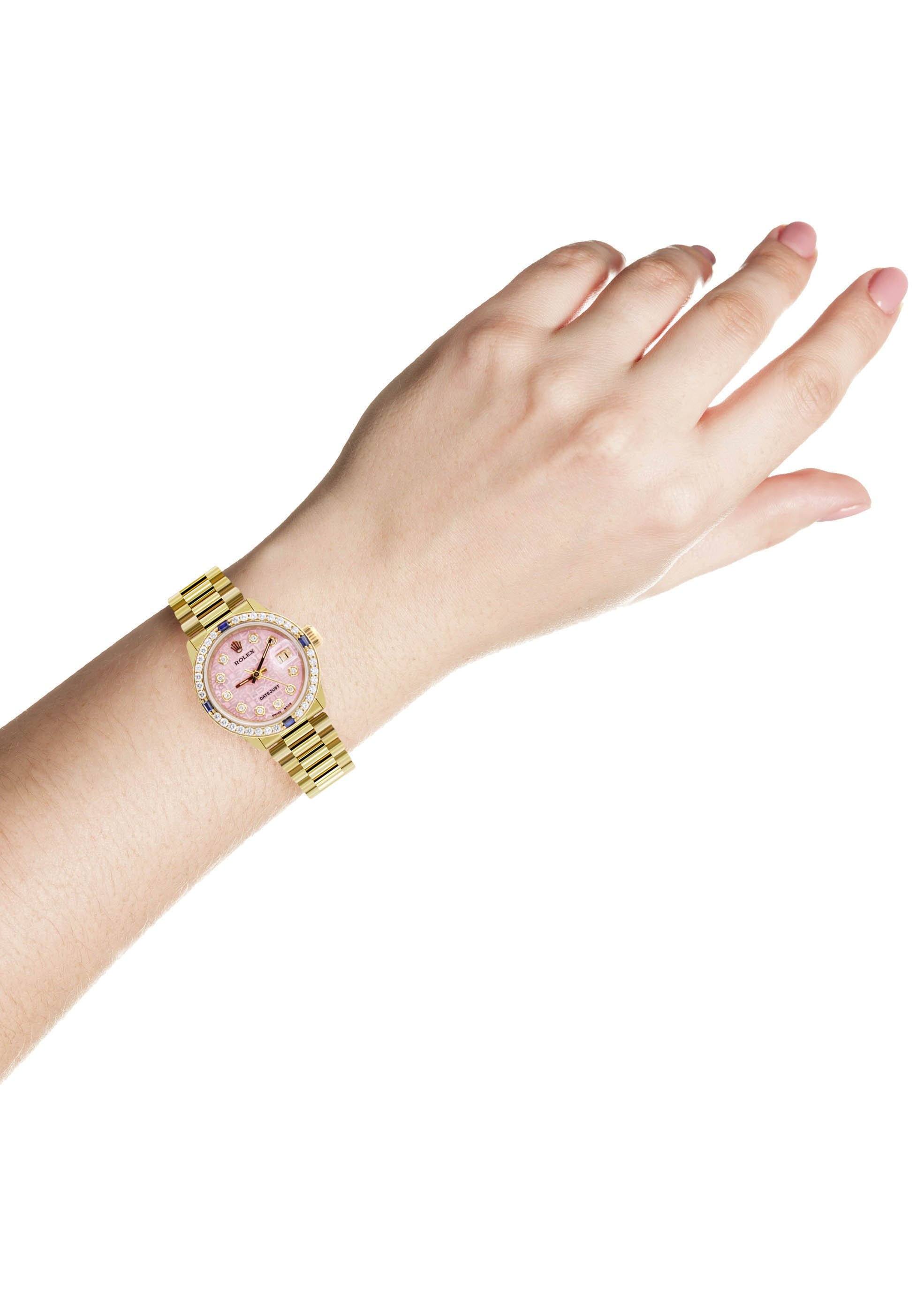 Rolex Datejust Watch For Women | Yellow Gold | 26 Mm - Image 5