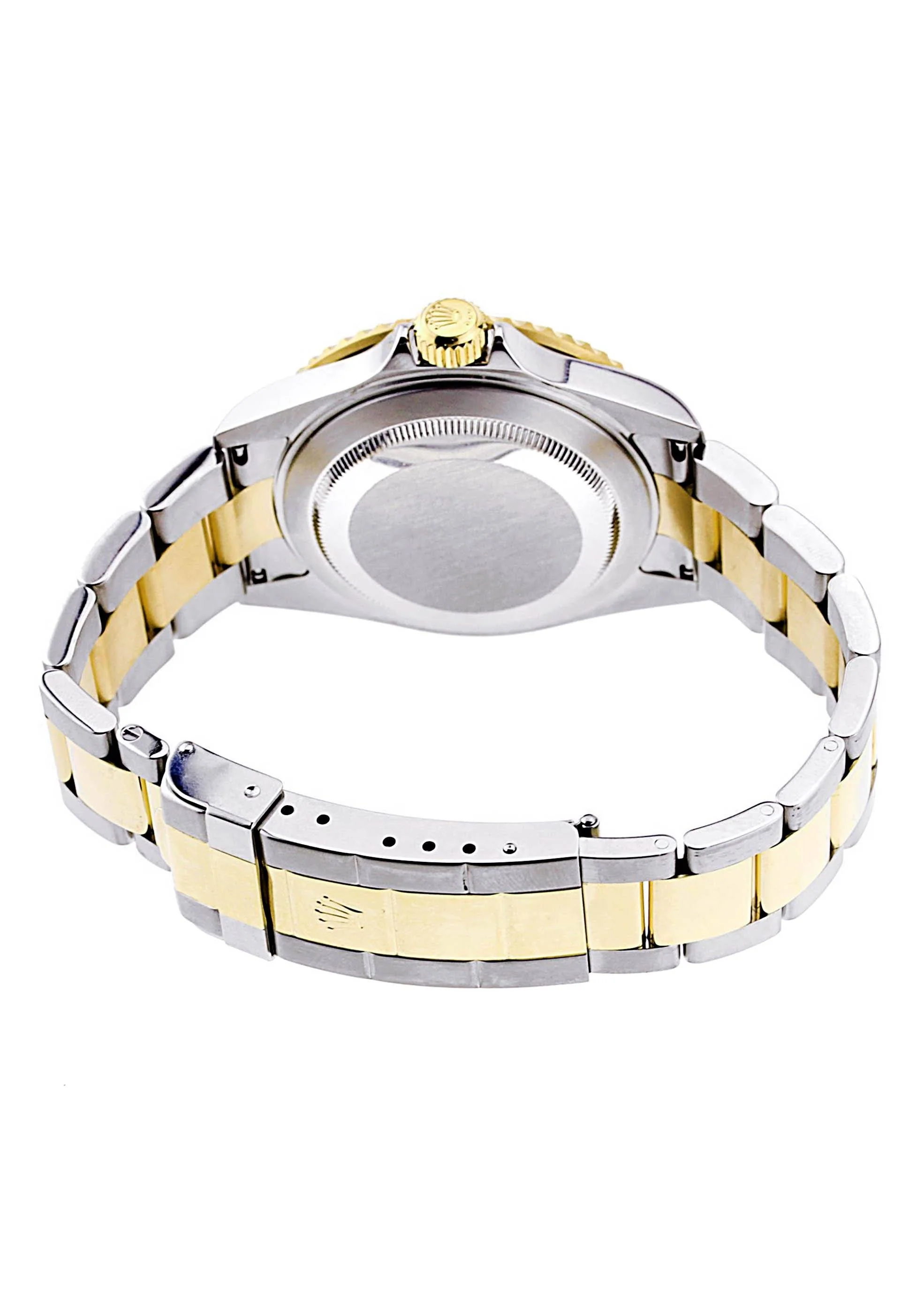 ROLEX SUBMARINER 40 | 18K YELLOW GOLD & STEEL WATCH | OYSTER BAND | BLUE CERAMIC BEZEL - Image 4