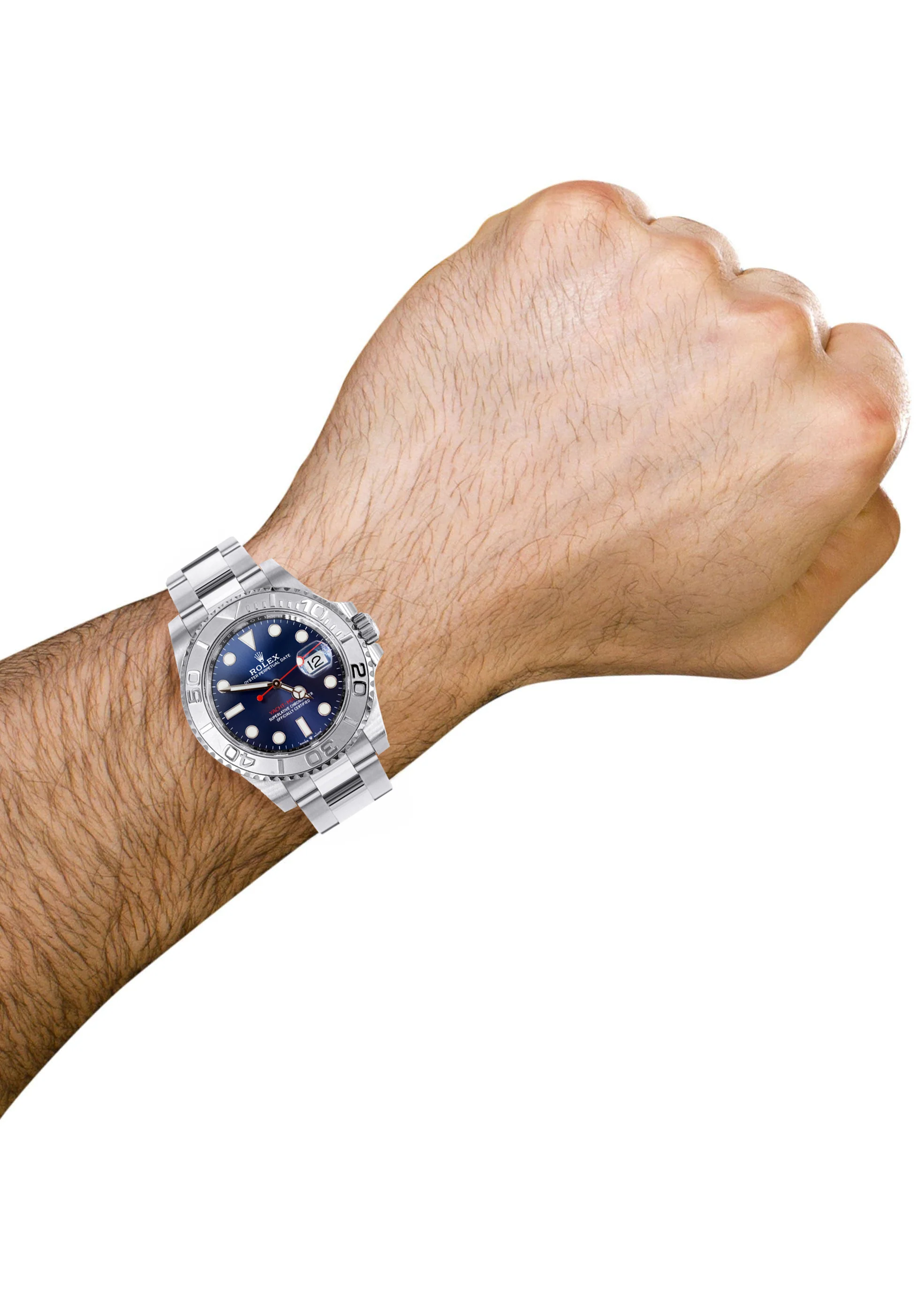 ROLEX YACHT-MASTER 40 MM | STEEL WATCH | OYSTER BAND | PLATINUM BEZEL - Image 4