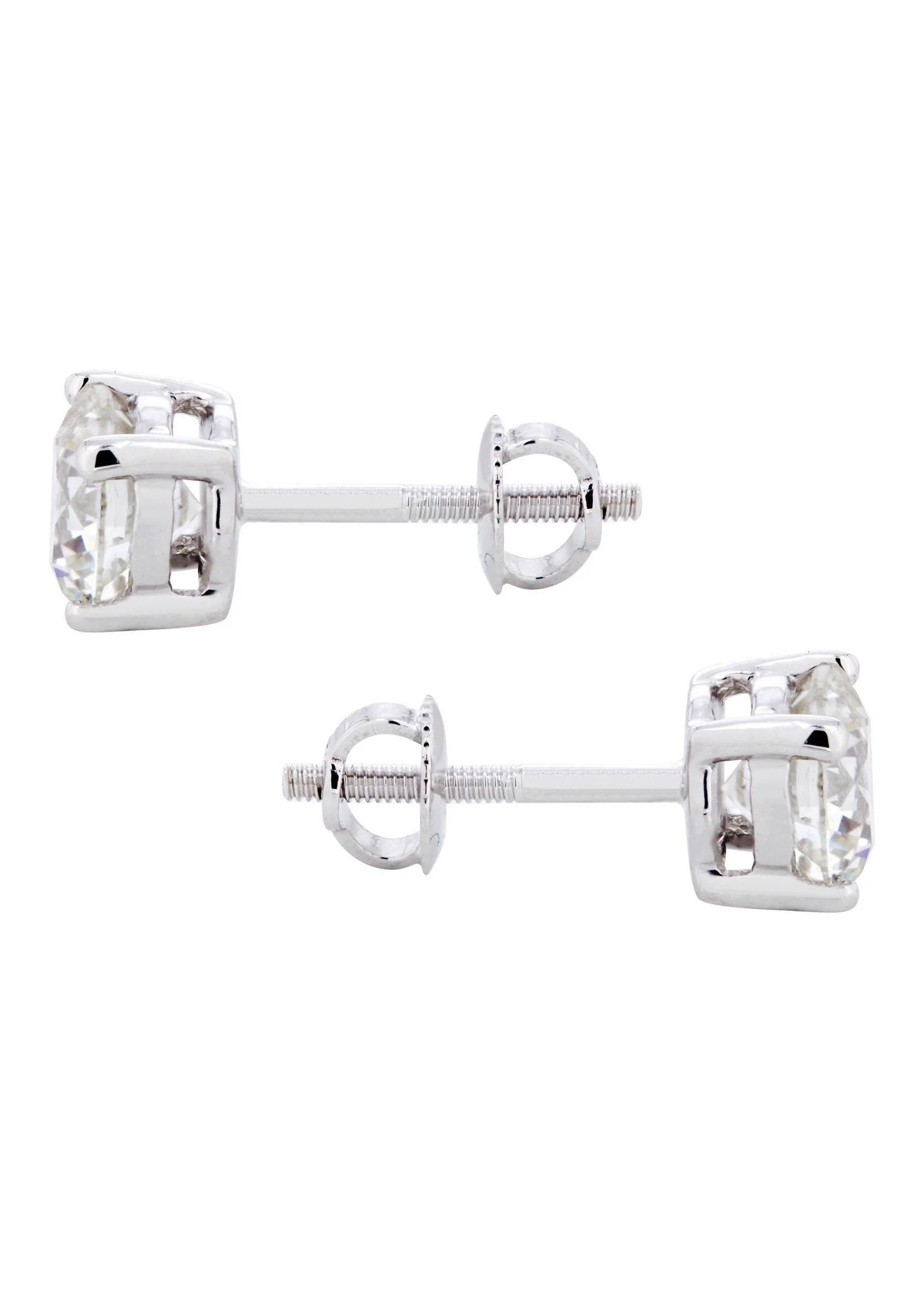 Round Diamond Stud Earrings | 1.85 Carats - Image 2