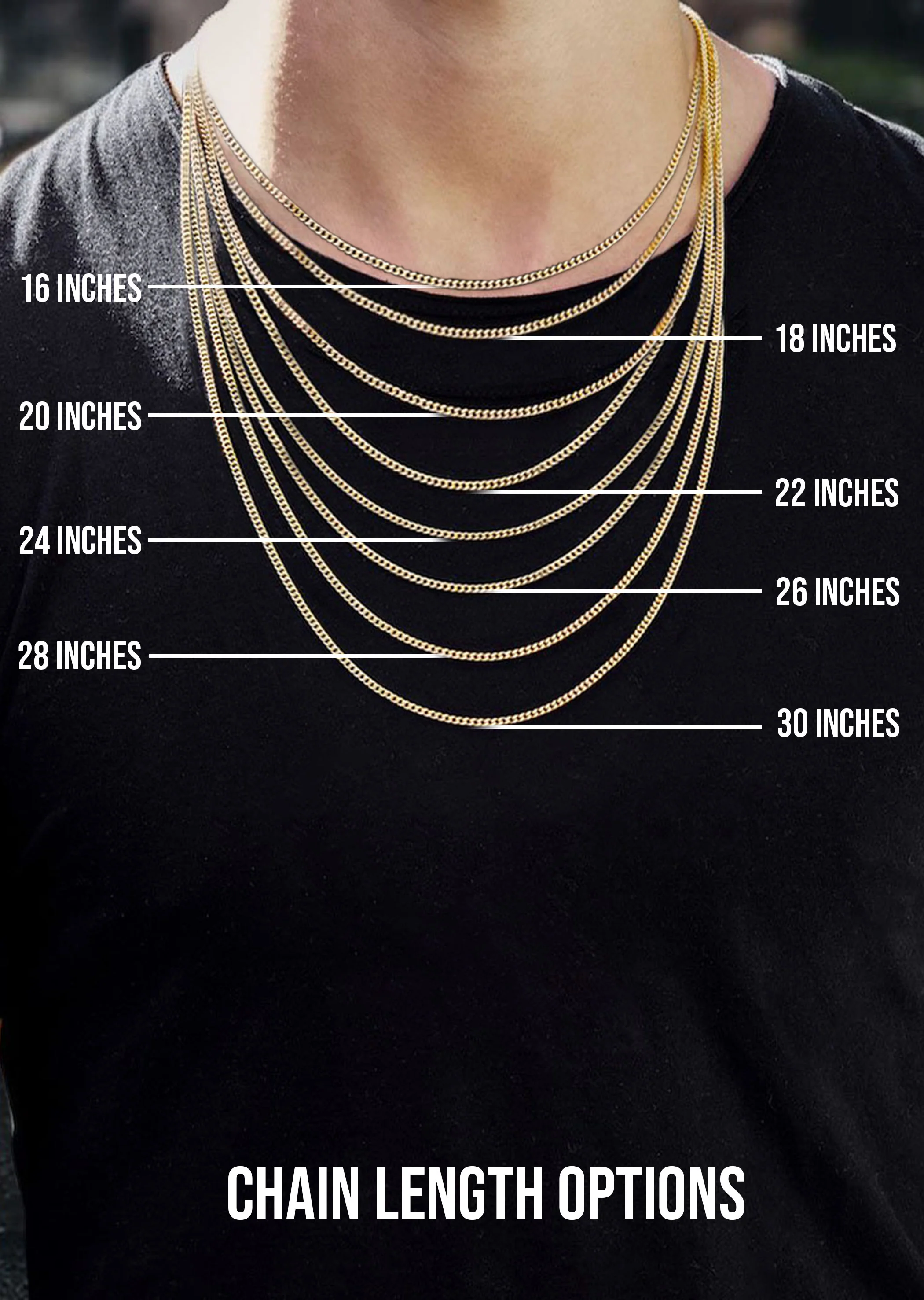 Silver Chain - Mens Gold Chain / Rope Chain - Image 6