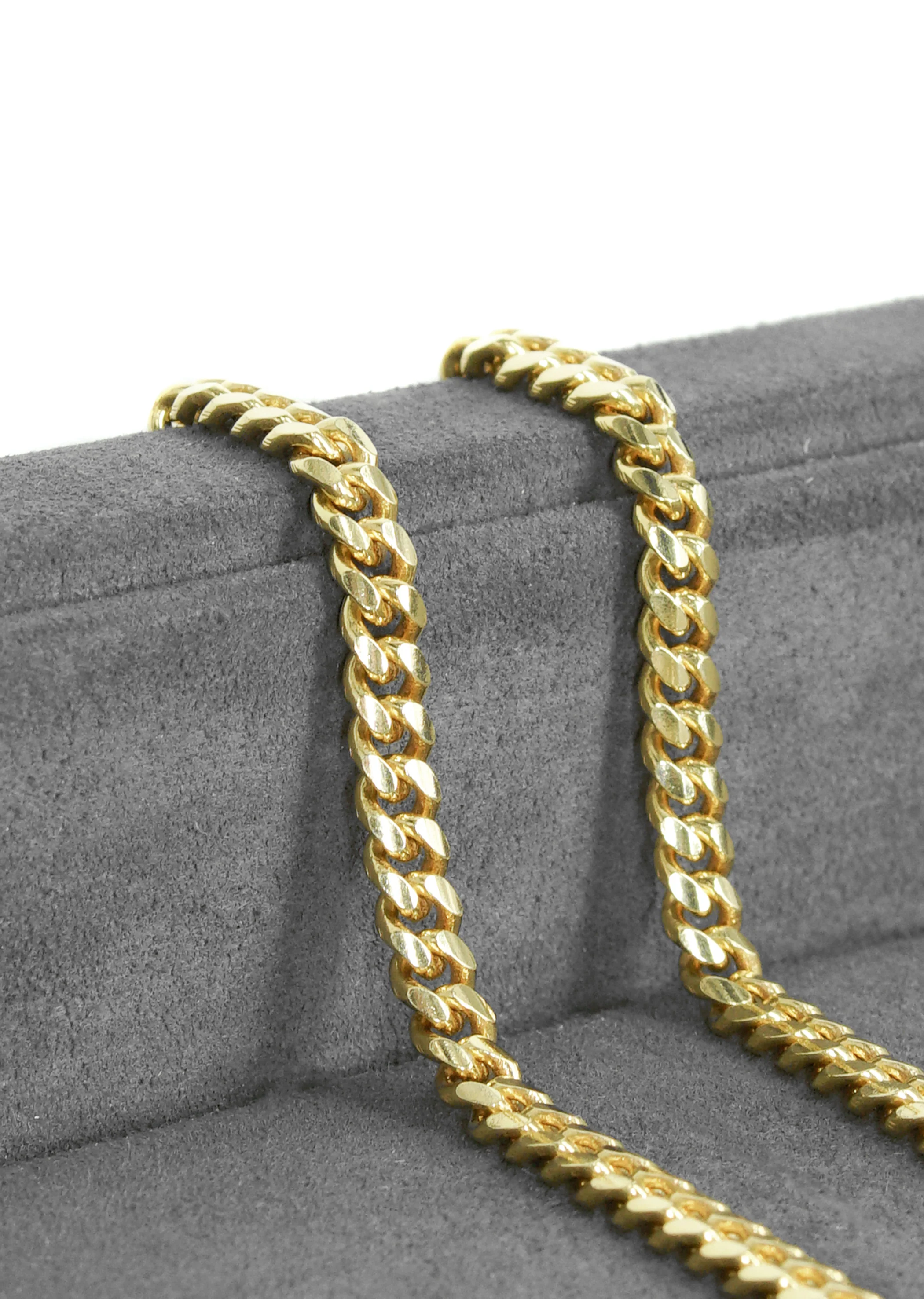 Silver Chain - Mens Gold Chain / Miami Cuban Link Chain / 5 MM - Image 6