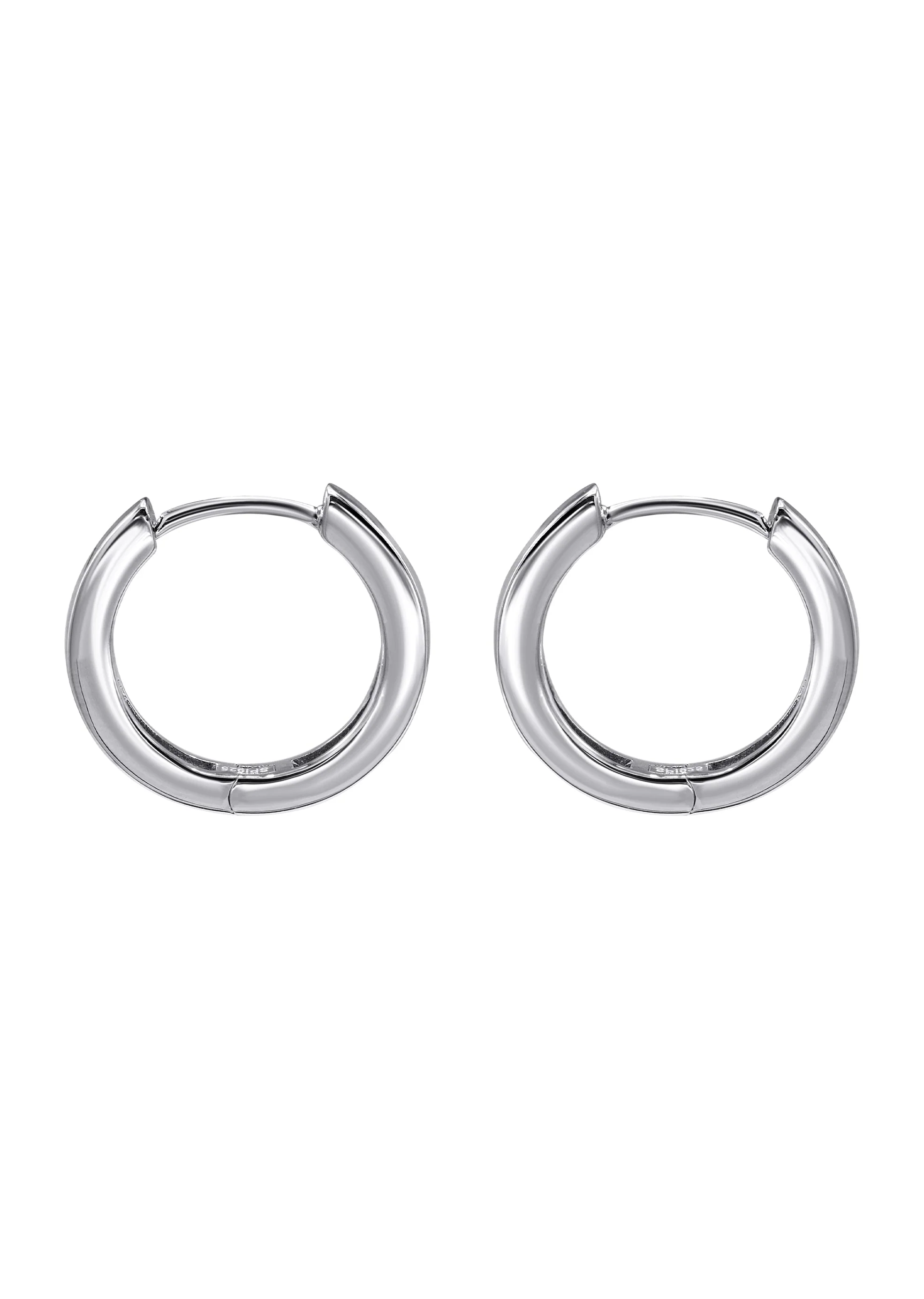 Silver CZ Hoop Earrings | Appx. 2.6 Grams - Image 3