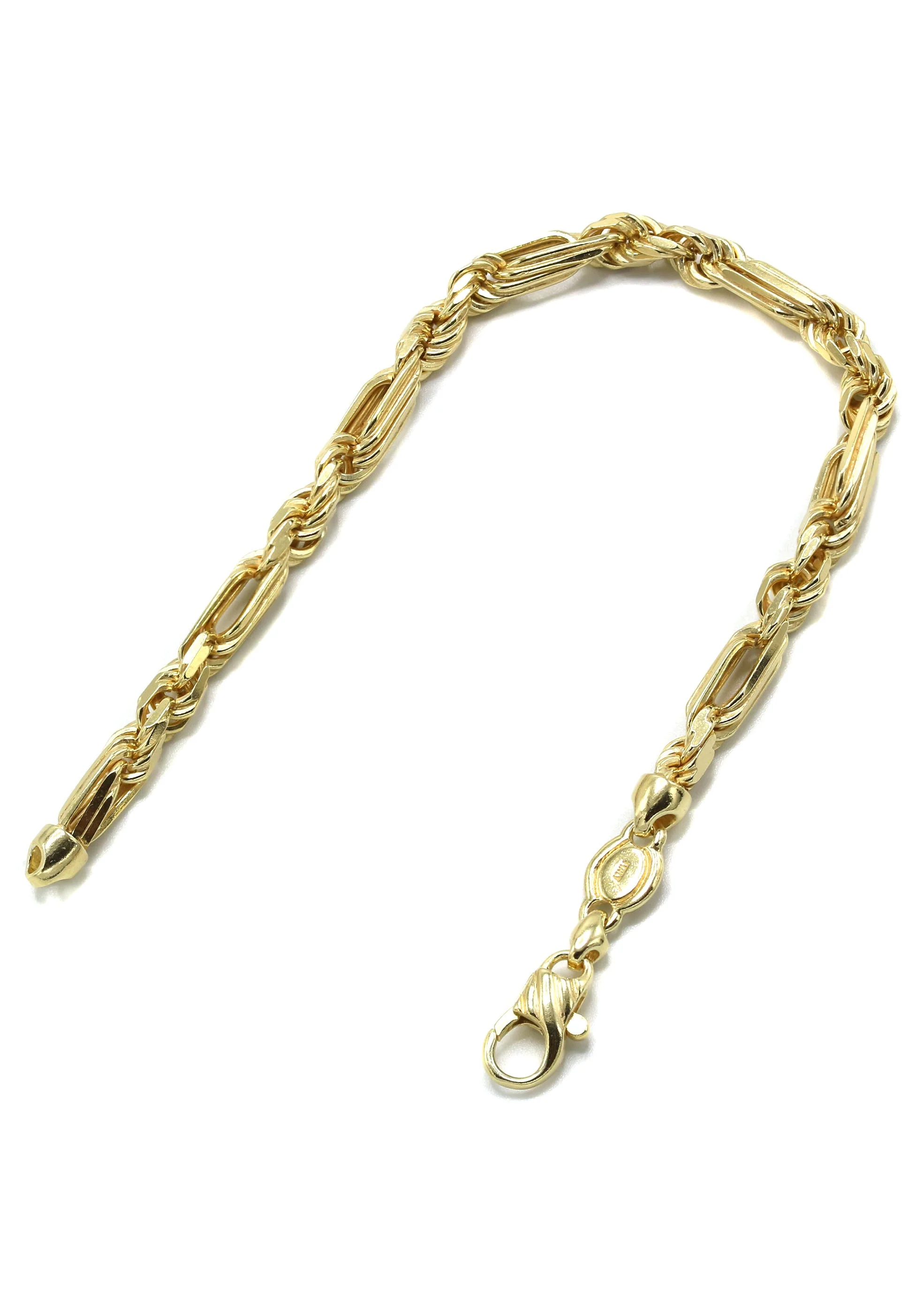 Silver Gold Figarope Bracelet - Image 2