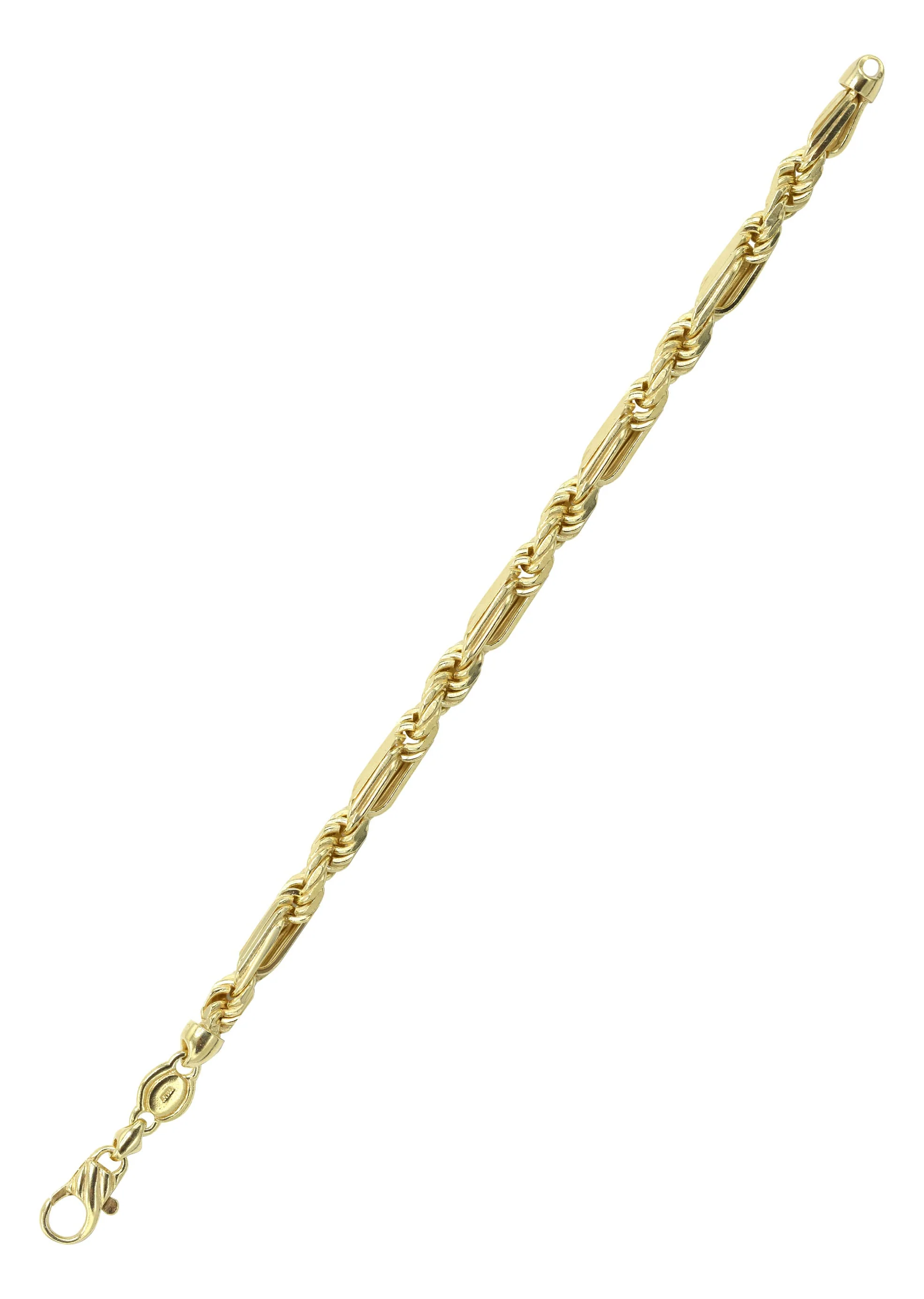 Silver Gold Figarope Bracelet - Image 3