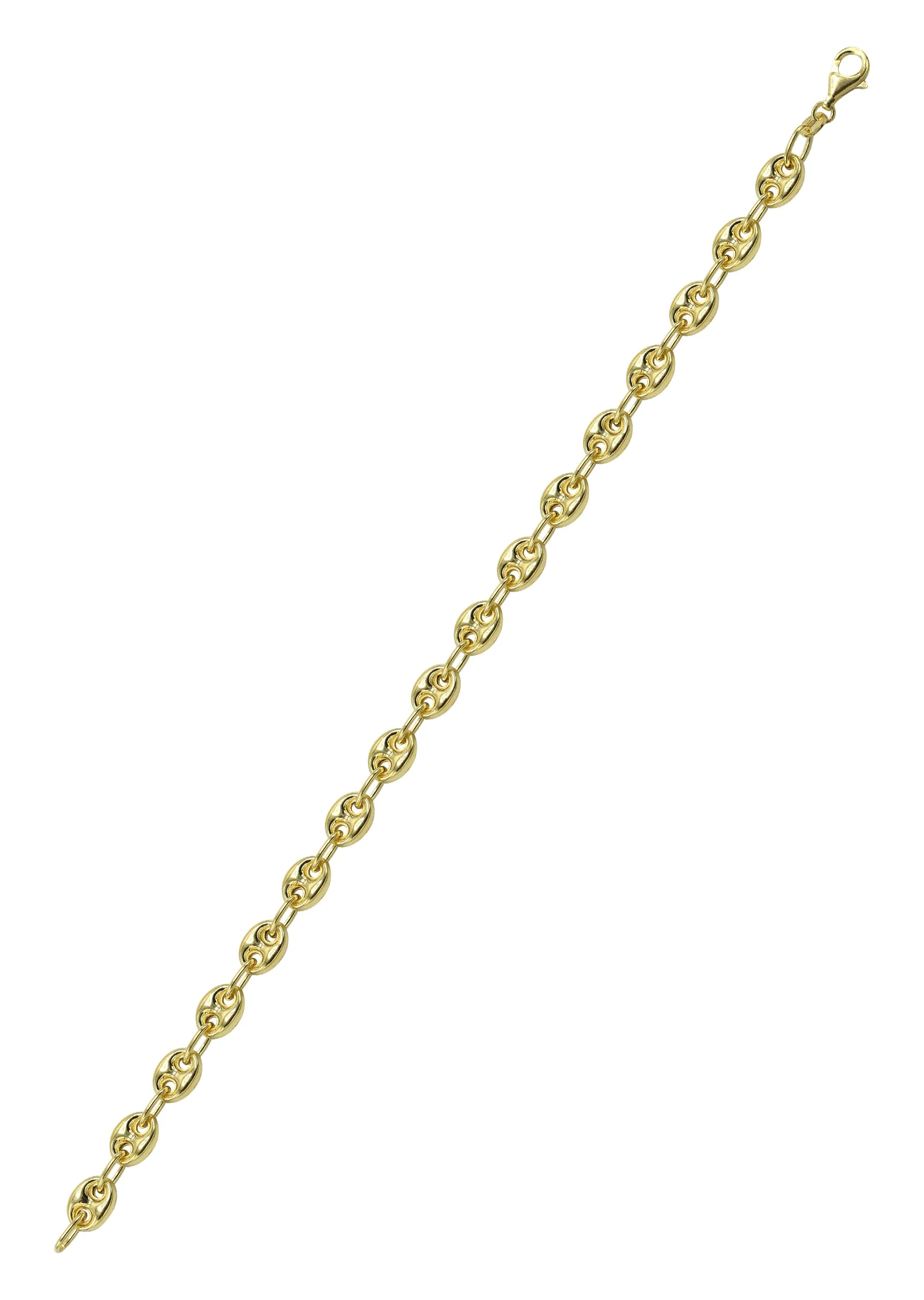 Silver Gold Puff Bracelet - Image 3
