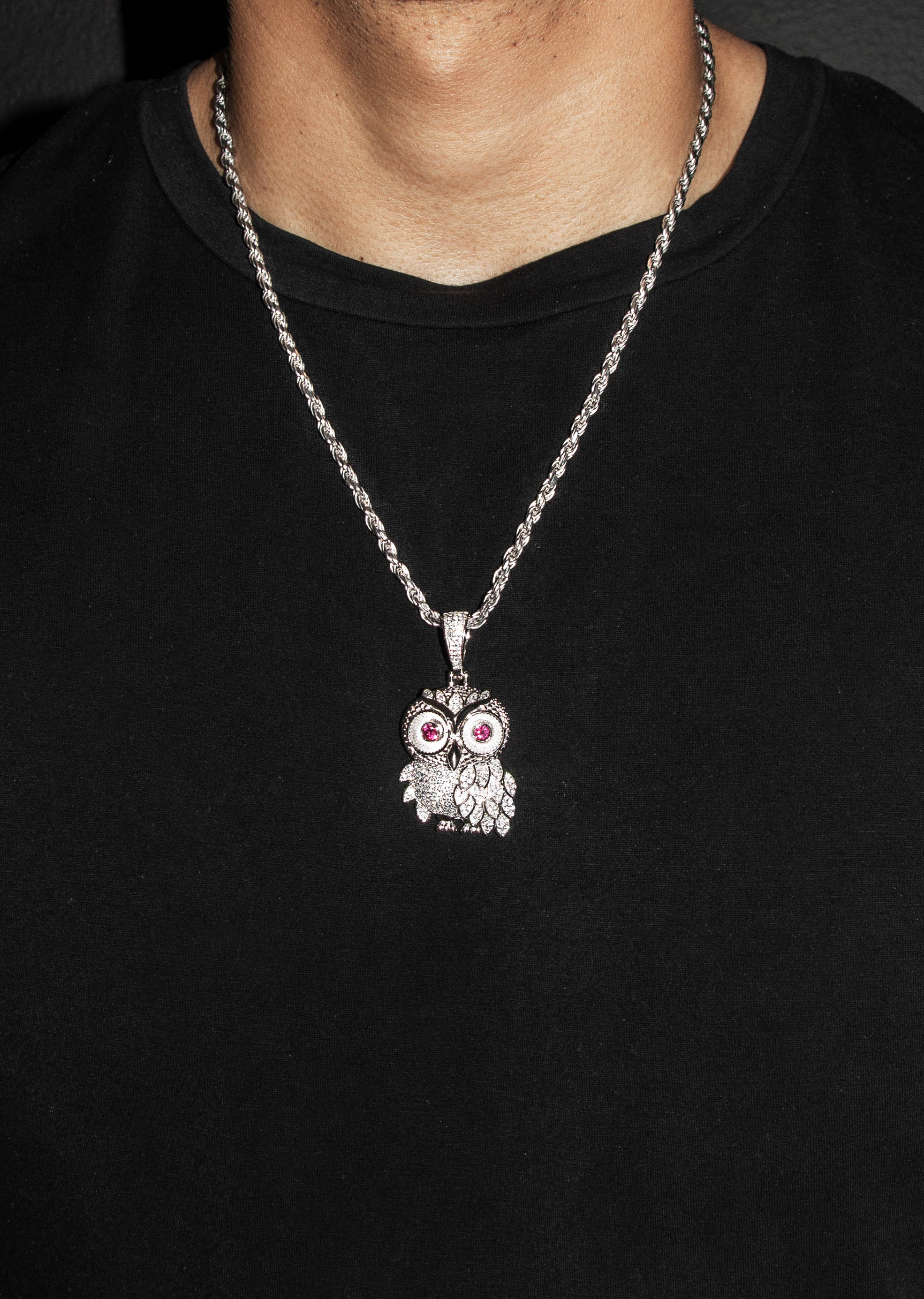 Silver Owl Necklace | 31 Grams - Image 5