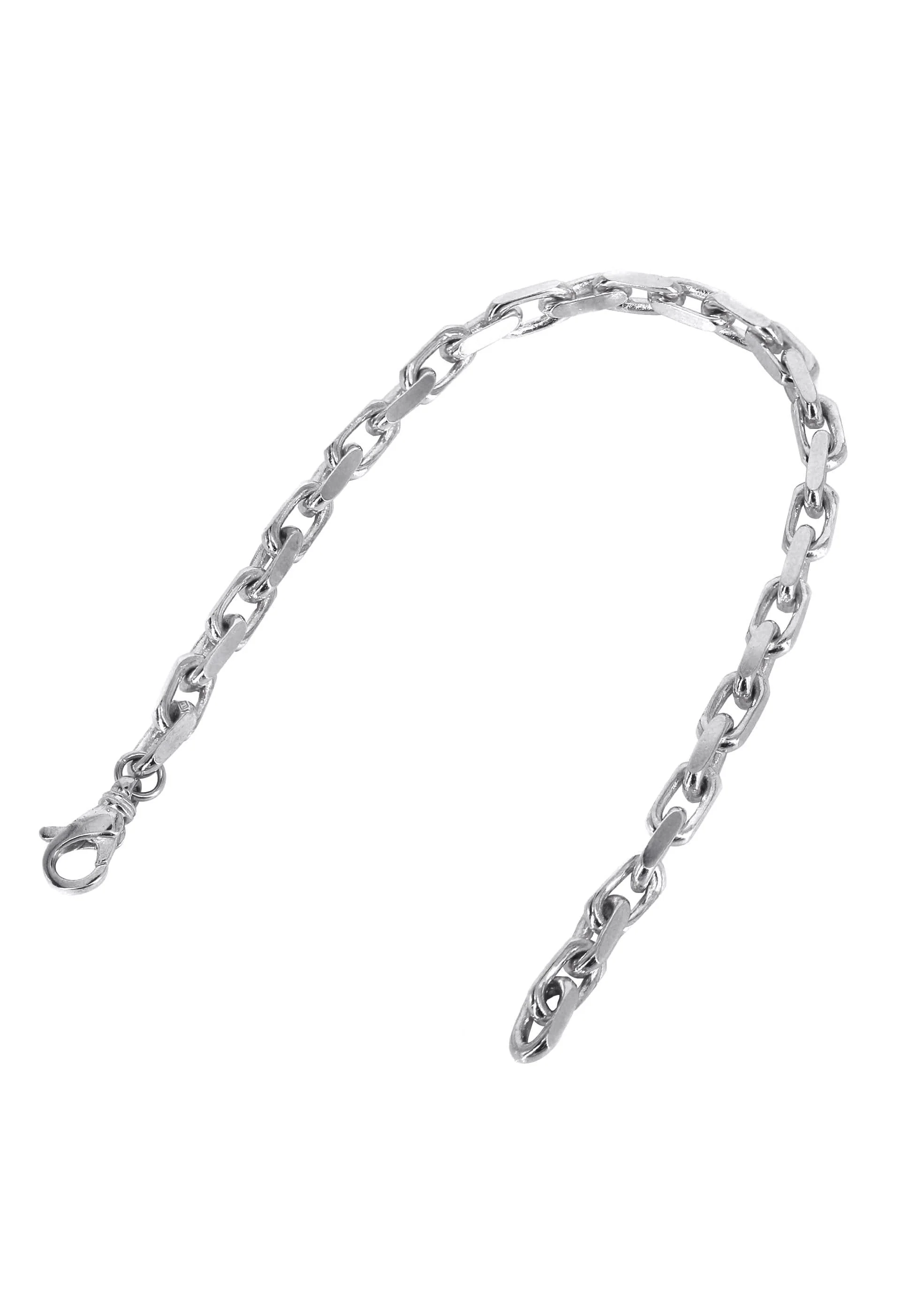 Solid Men's Hermes Bracelet - 10K / 14K White Gold - Image 3