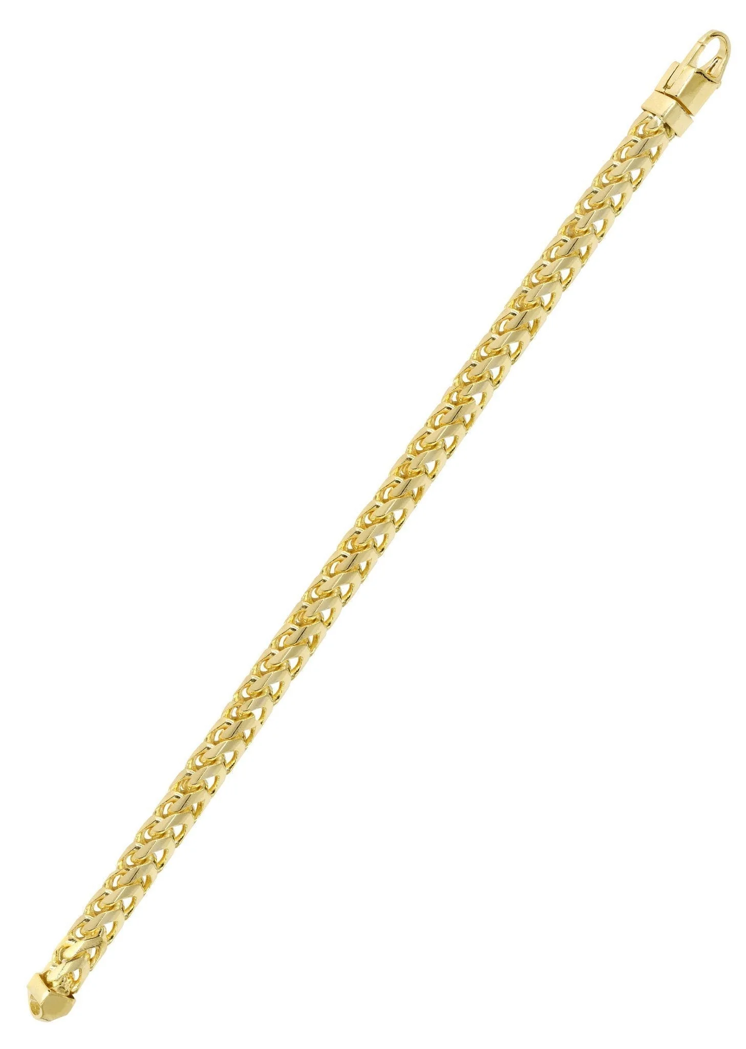 Solid Womens Franco Bracelet 10K/14K Yellow Gold - Image 3