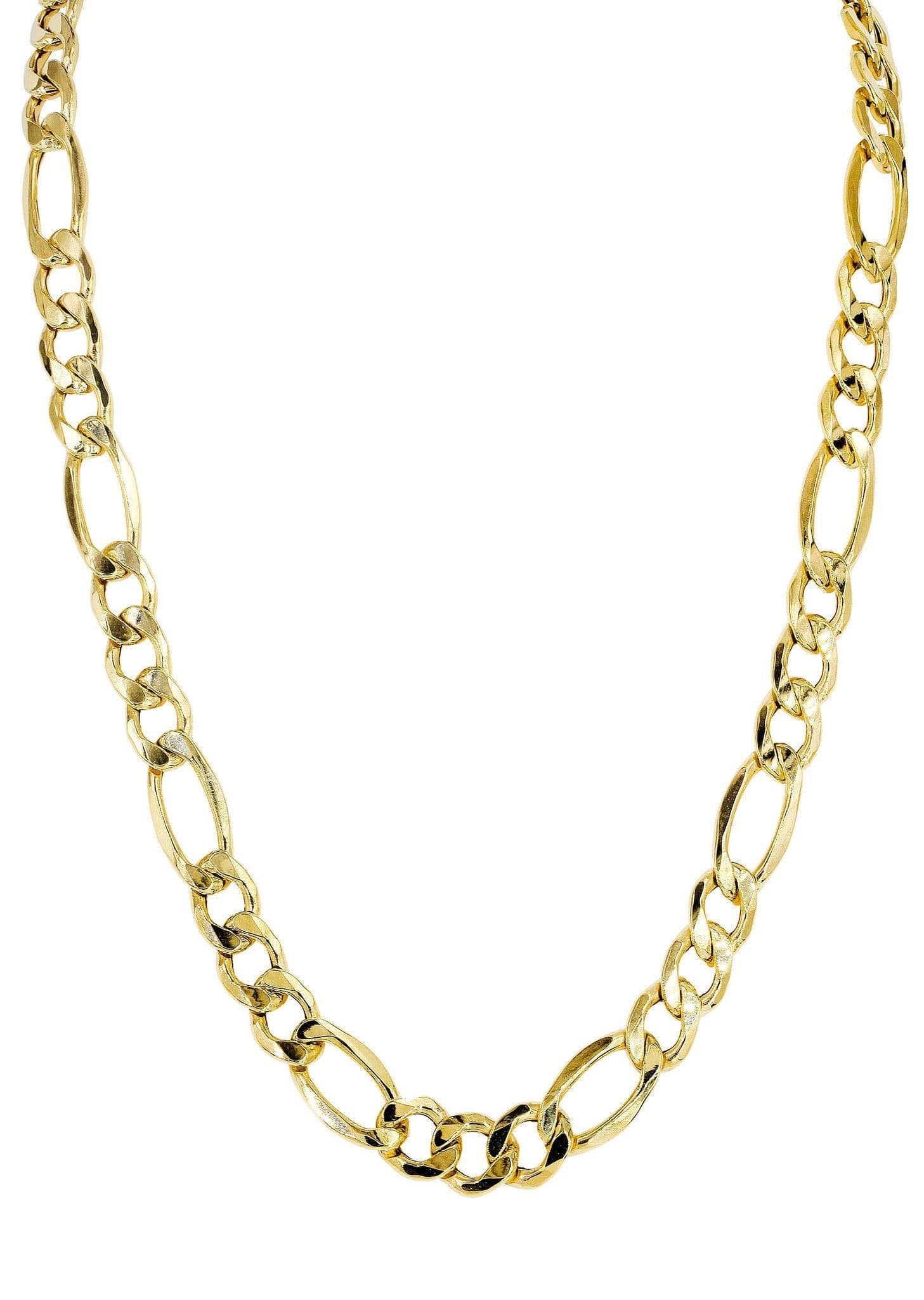Solid Figaro Chain 14K Gold - Image 3