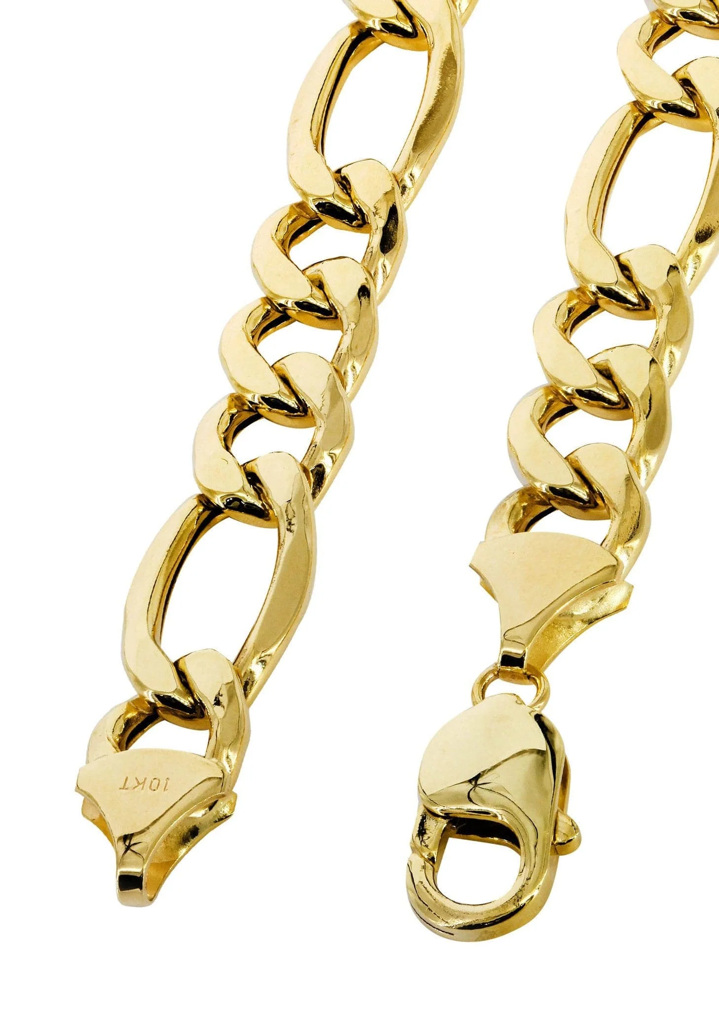Solid Figaro Chain 14K Gold - Image 4