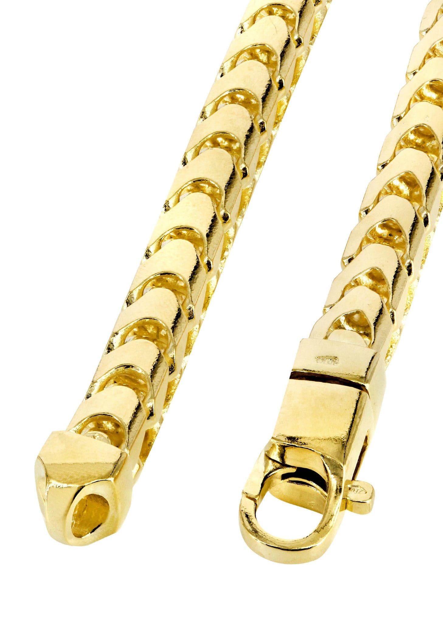 Solid Franco Chain 10K Yellow Gold - Image 4