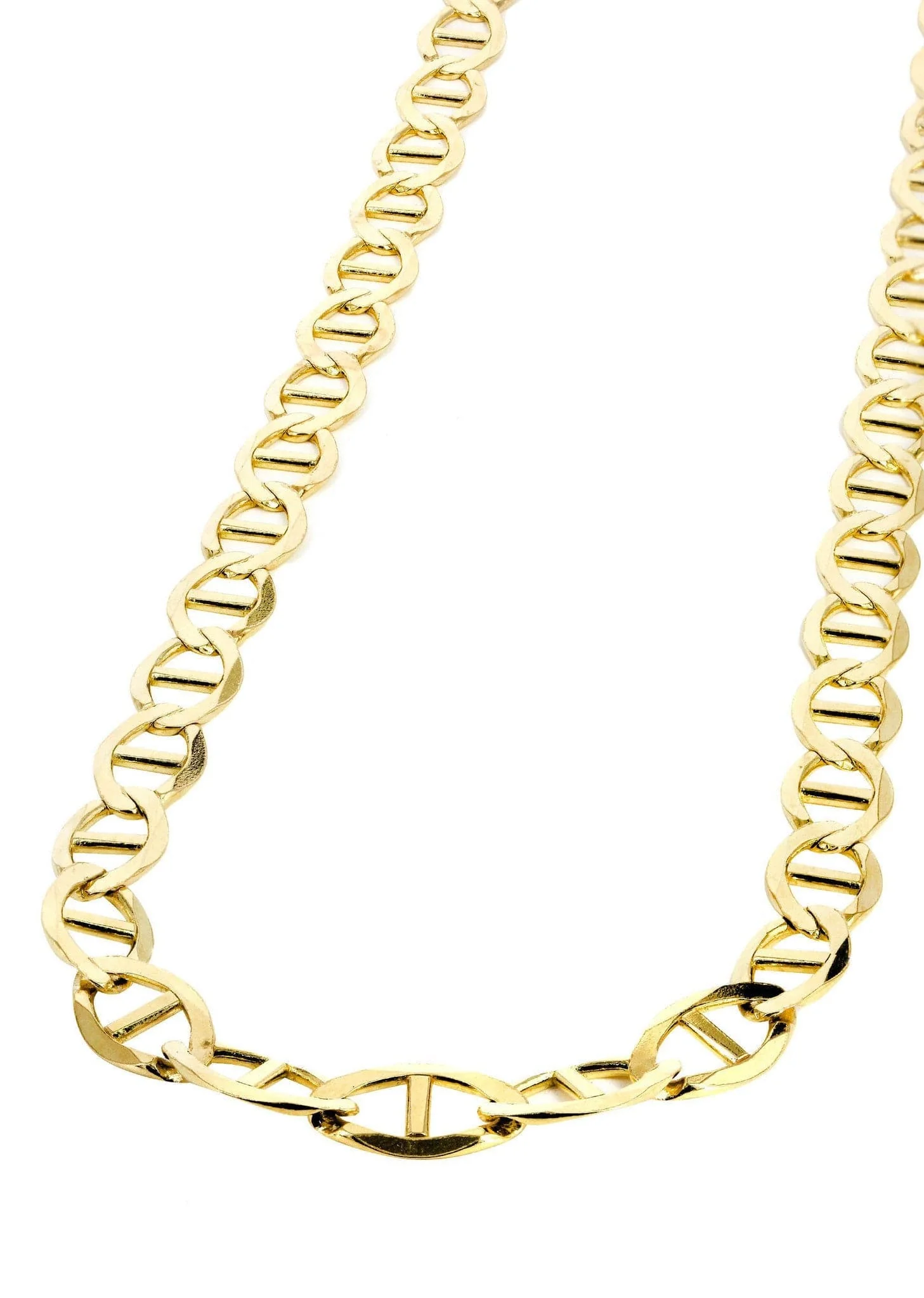 Solid Mariner Chain 14K Gold