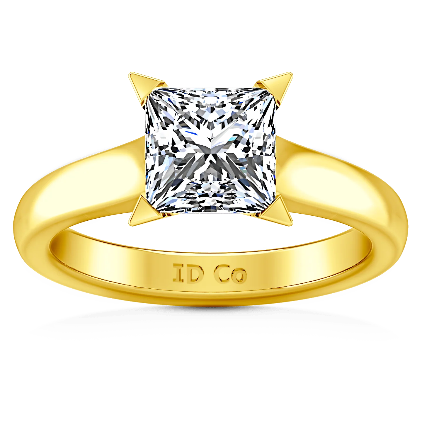 Solitaire Diamond Engagement Ring Jenny 14K Yellow Gold