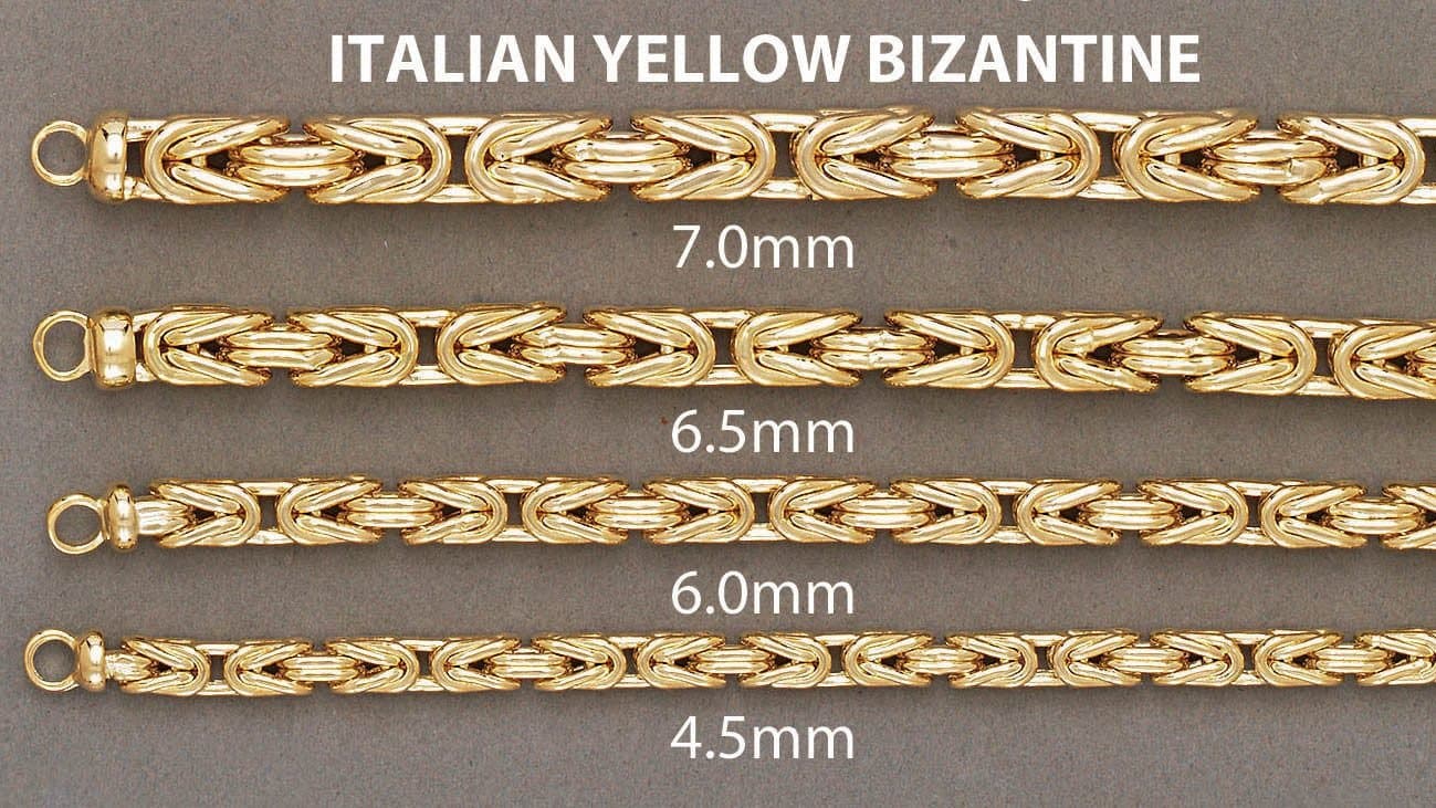 14K Gold Bracelet Byzantine - Image 4