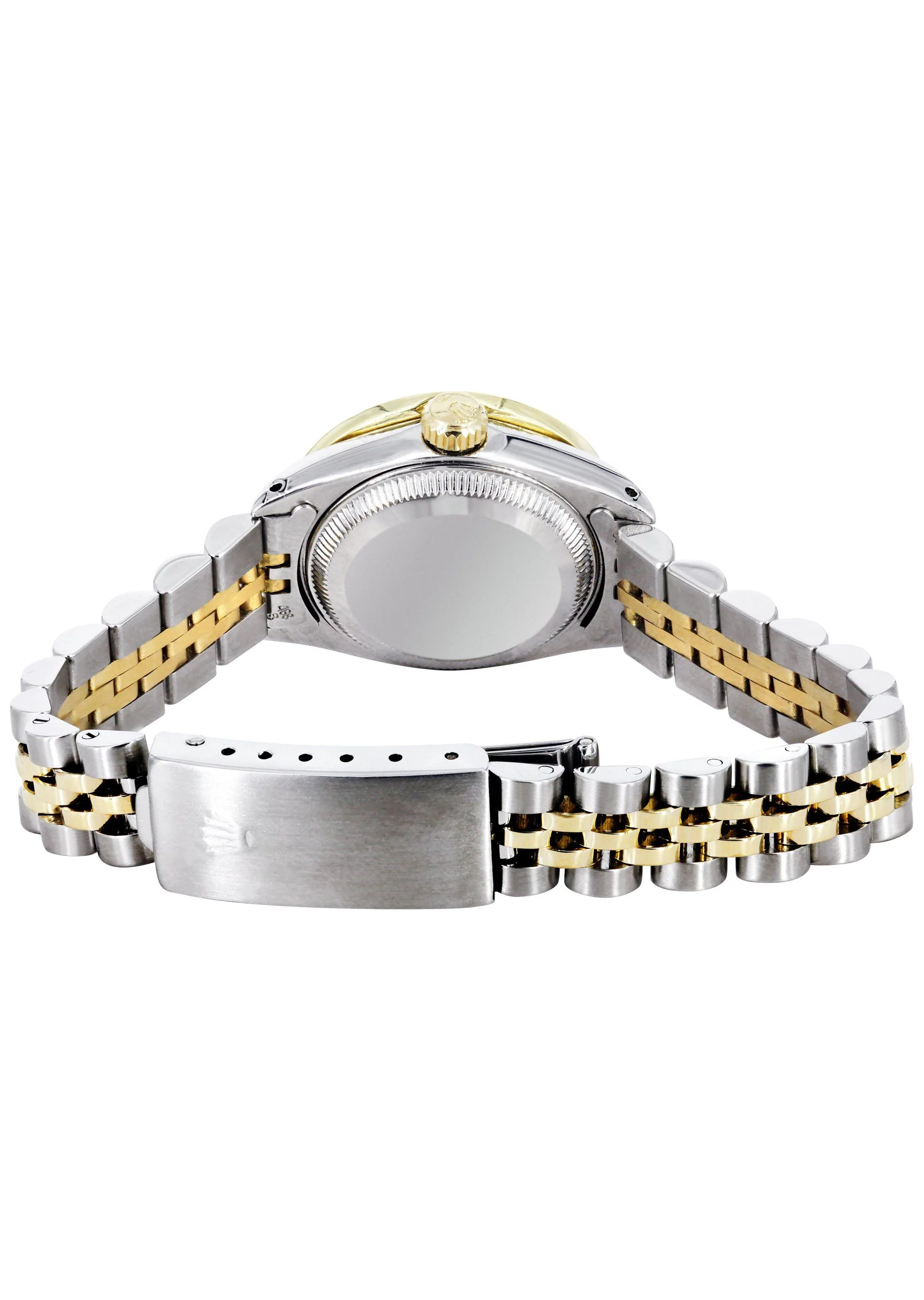 Womens Diamond Gold Rolex Watch | 1 Carat Bezel | 26Mm | Black Dial | Jubilee Band - Image 4