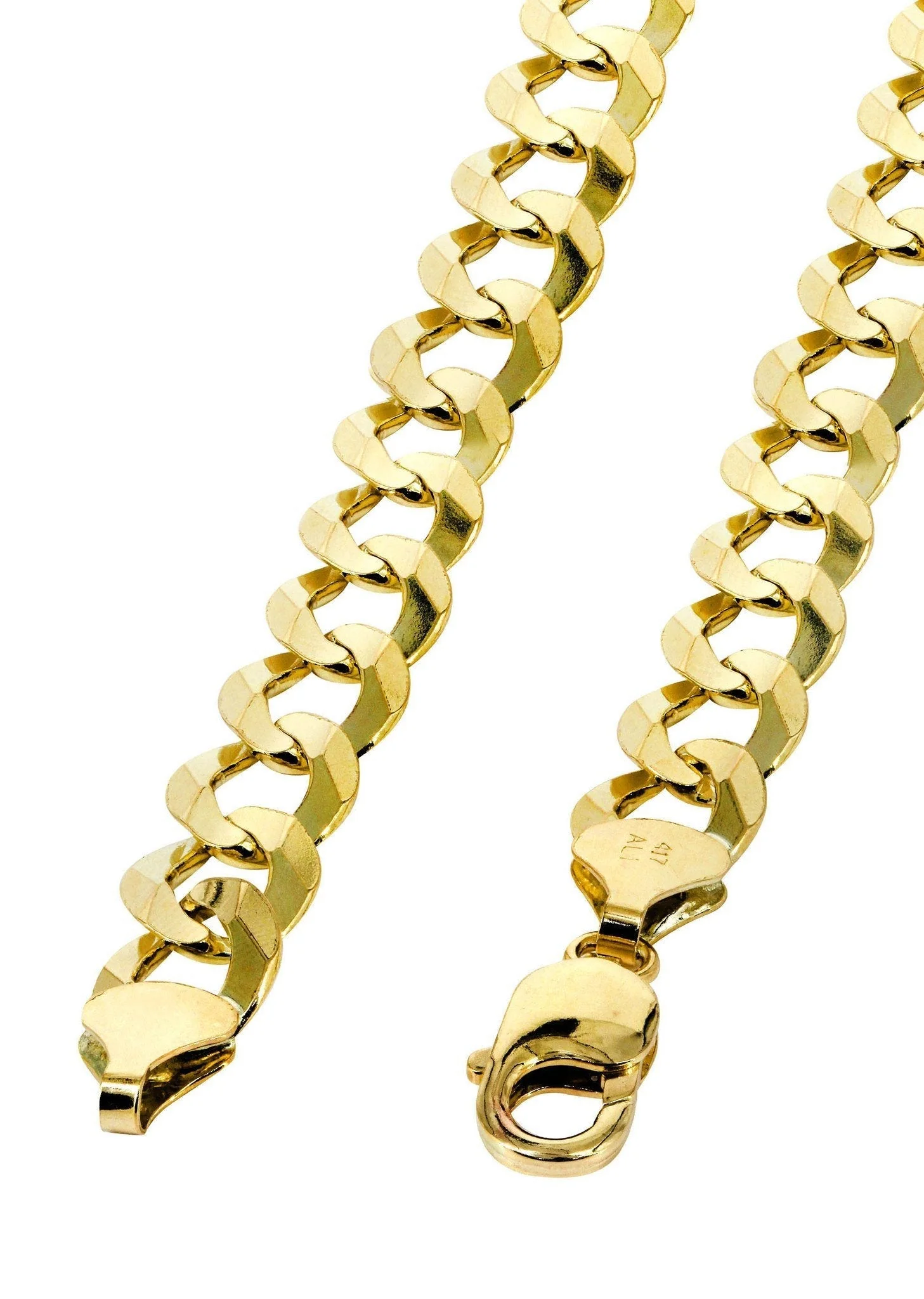Womens Gold Chain - Solid Cuban Link 10K/14K Gold - Image 4