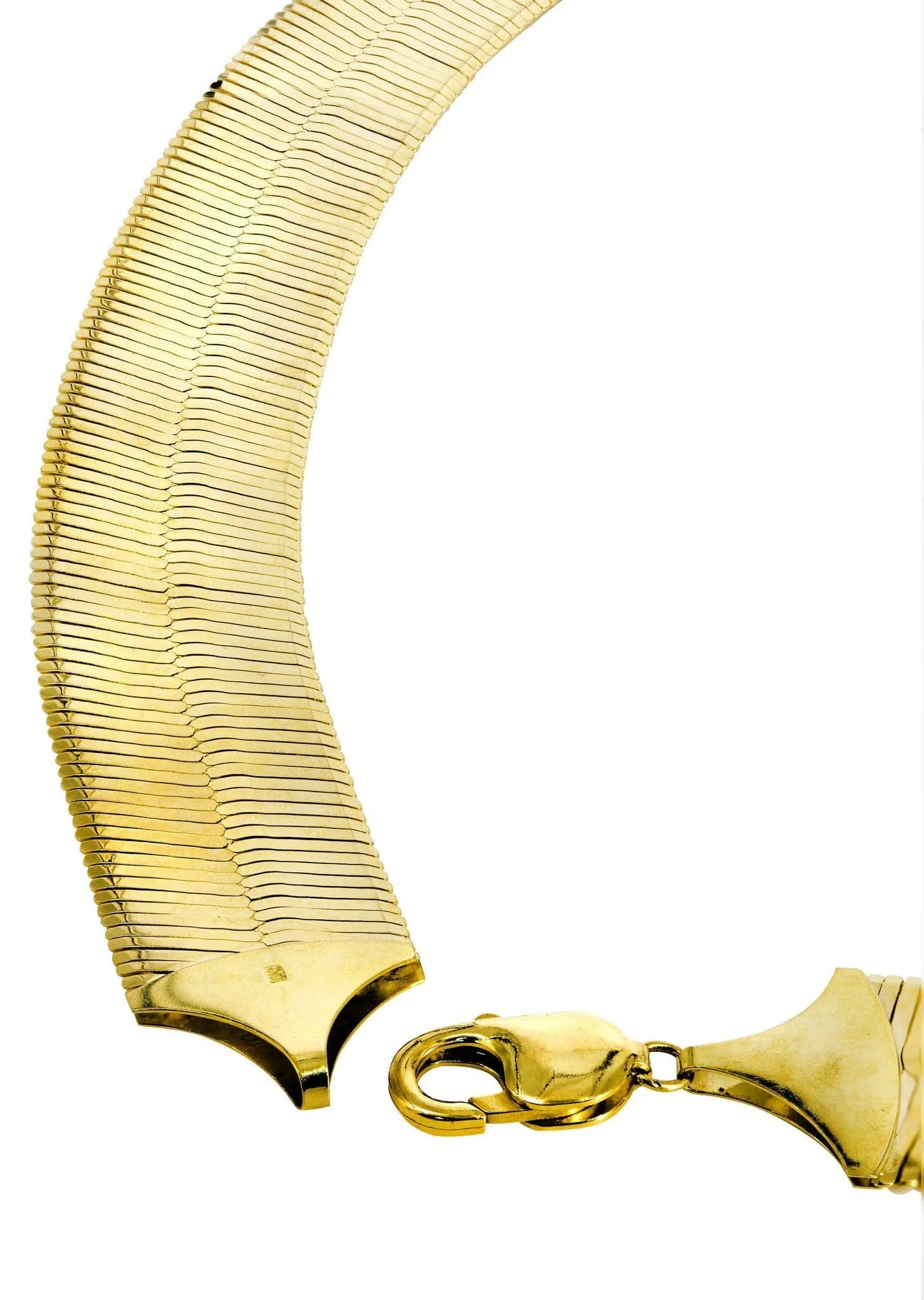 Mens Herringbone Chain 10K Gold - Image 3